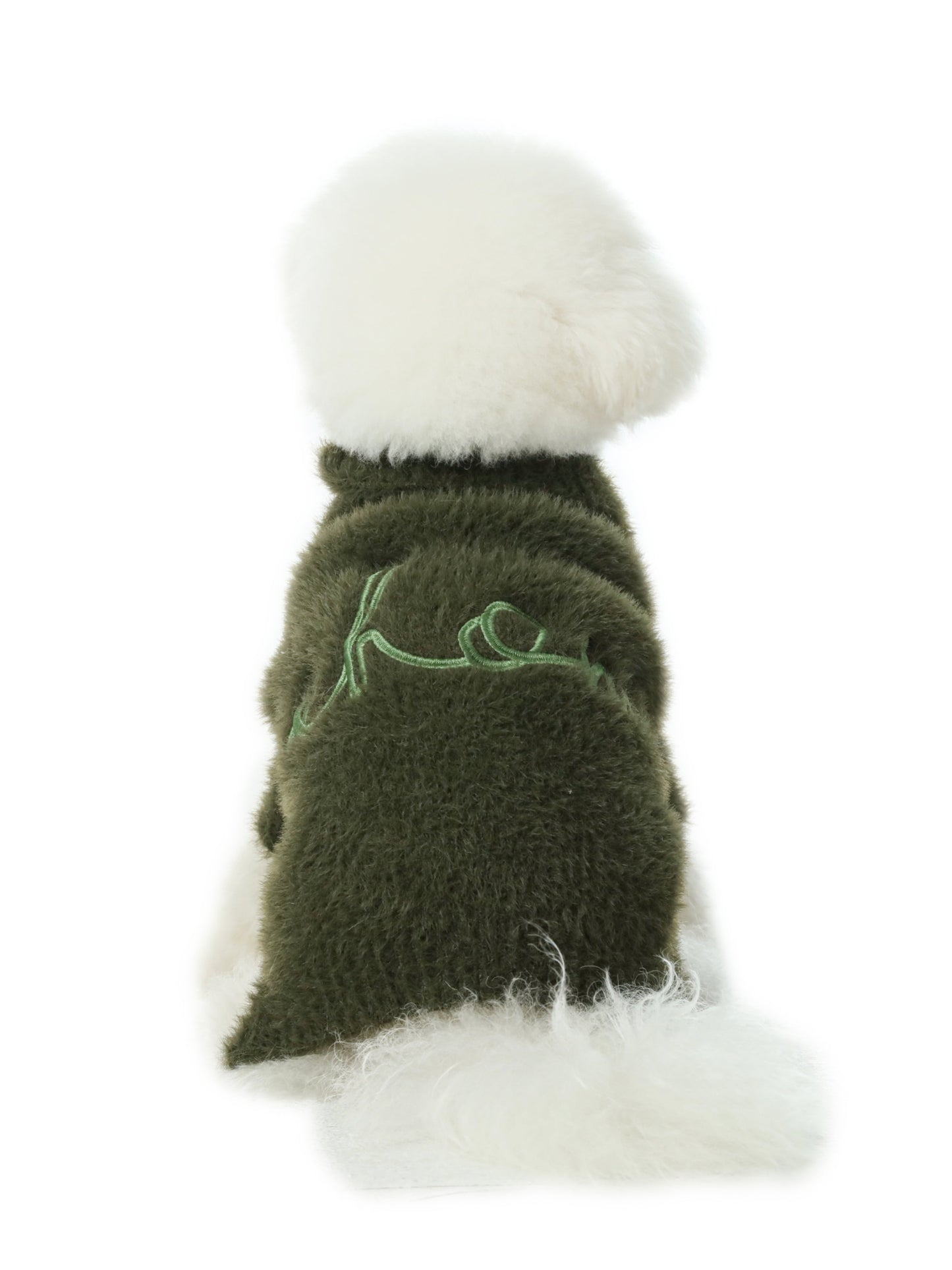 Eskimo Fuzzy Sweater Green Dog Sweaters Premium Pet Supply - gallery image 11