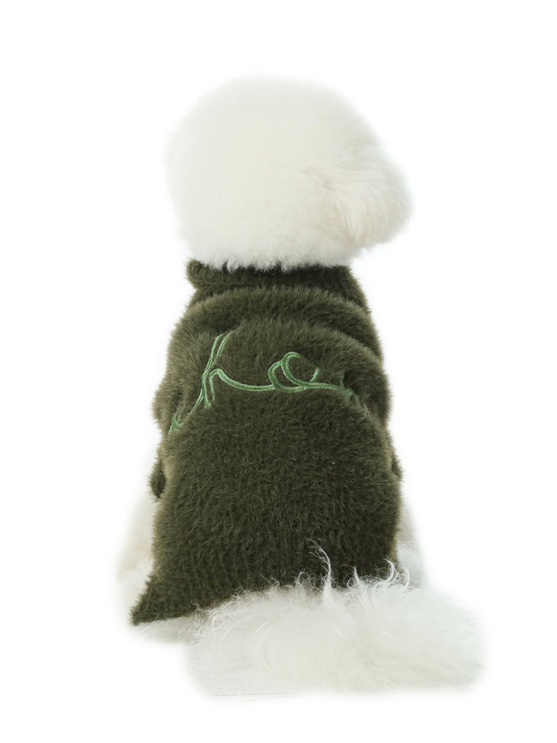 Eskimo Fuzzy Sweater Green Dog Sweaters Premium Pet Supply - gallery image 11