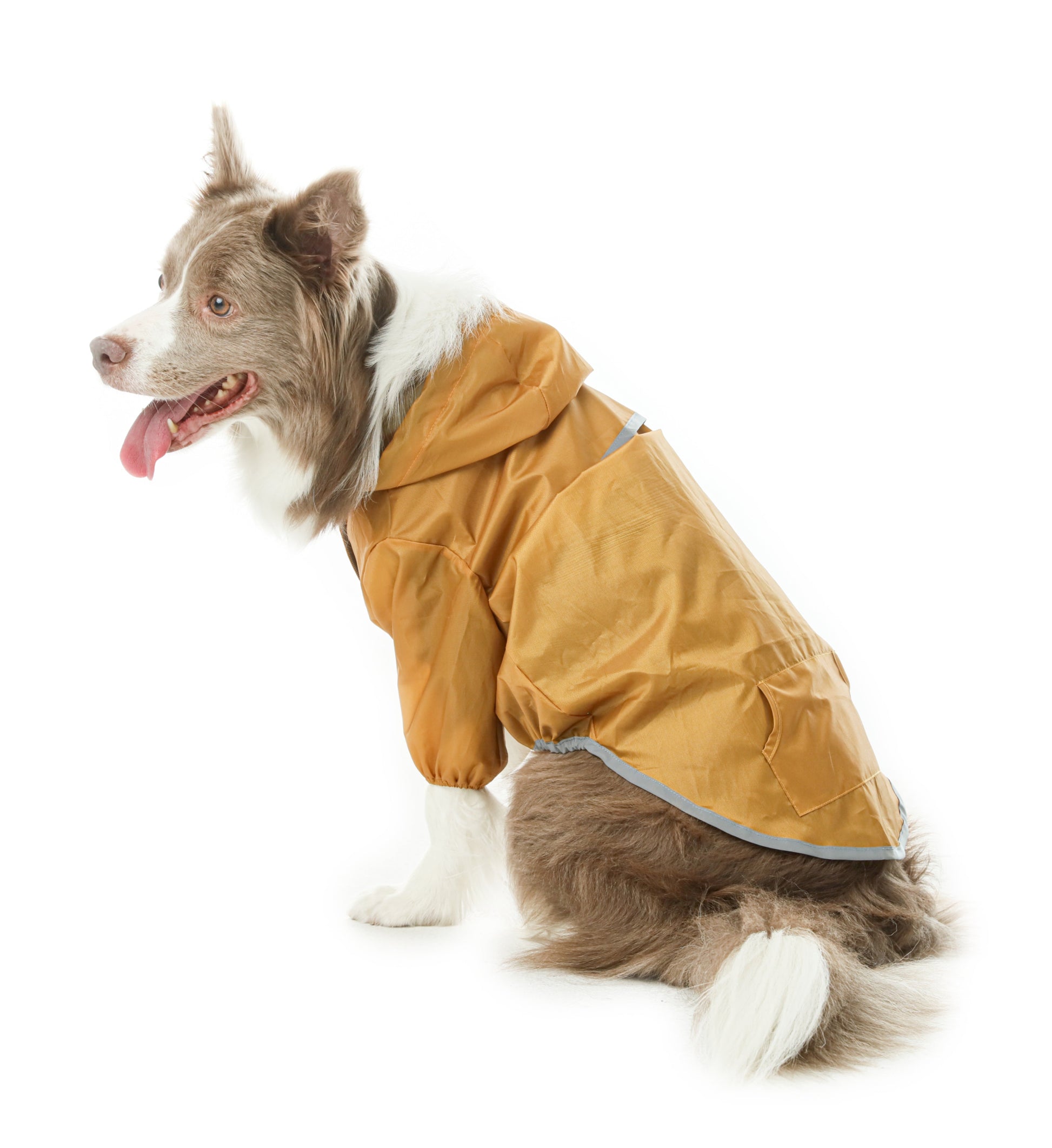 Ultralight Full Covered Hooded Waterproof Dog Jacket Yellow - gallery image 8