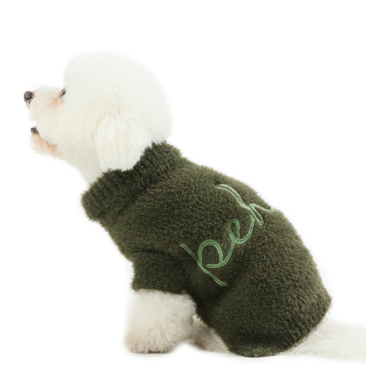 Eskimo Fuzzy Sweater Green Dog Sweaters Premium Pet Supply - gallery image 9