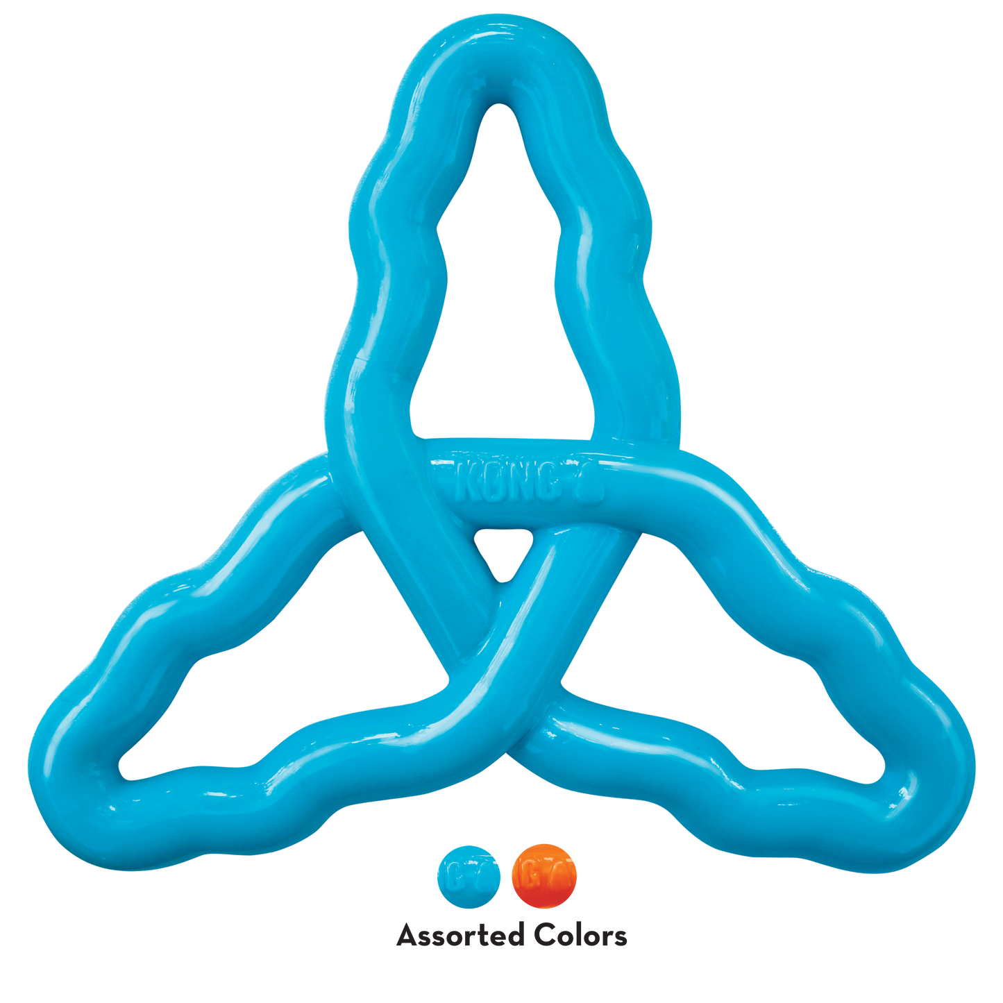 KONG Flyangle Interactive Dog Toy Durable Play - close up view