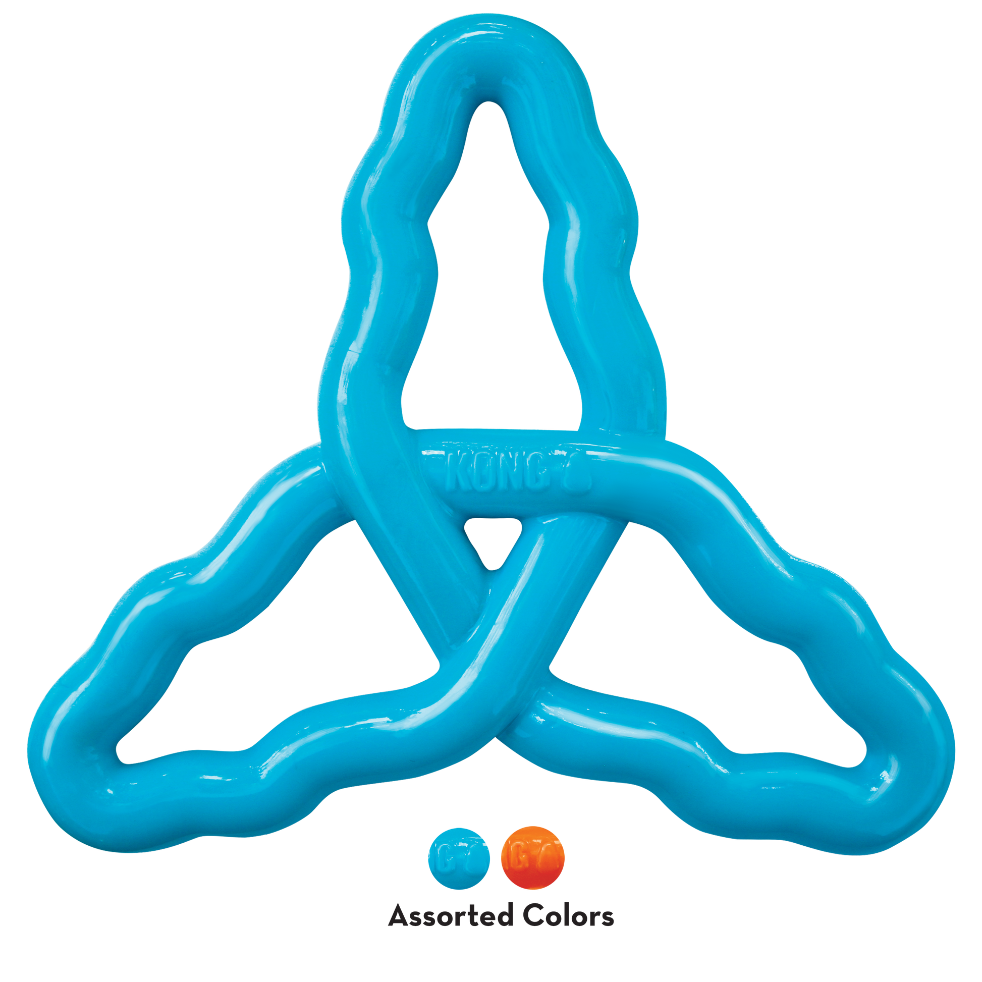 KONG Flyangle Interactive Dog Toy Durable Play - close up view