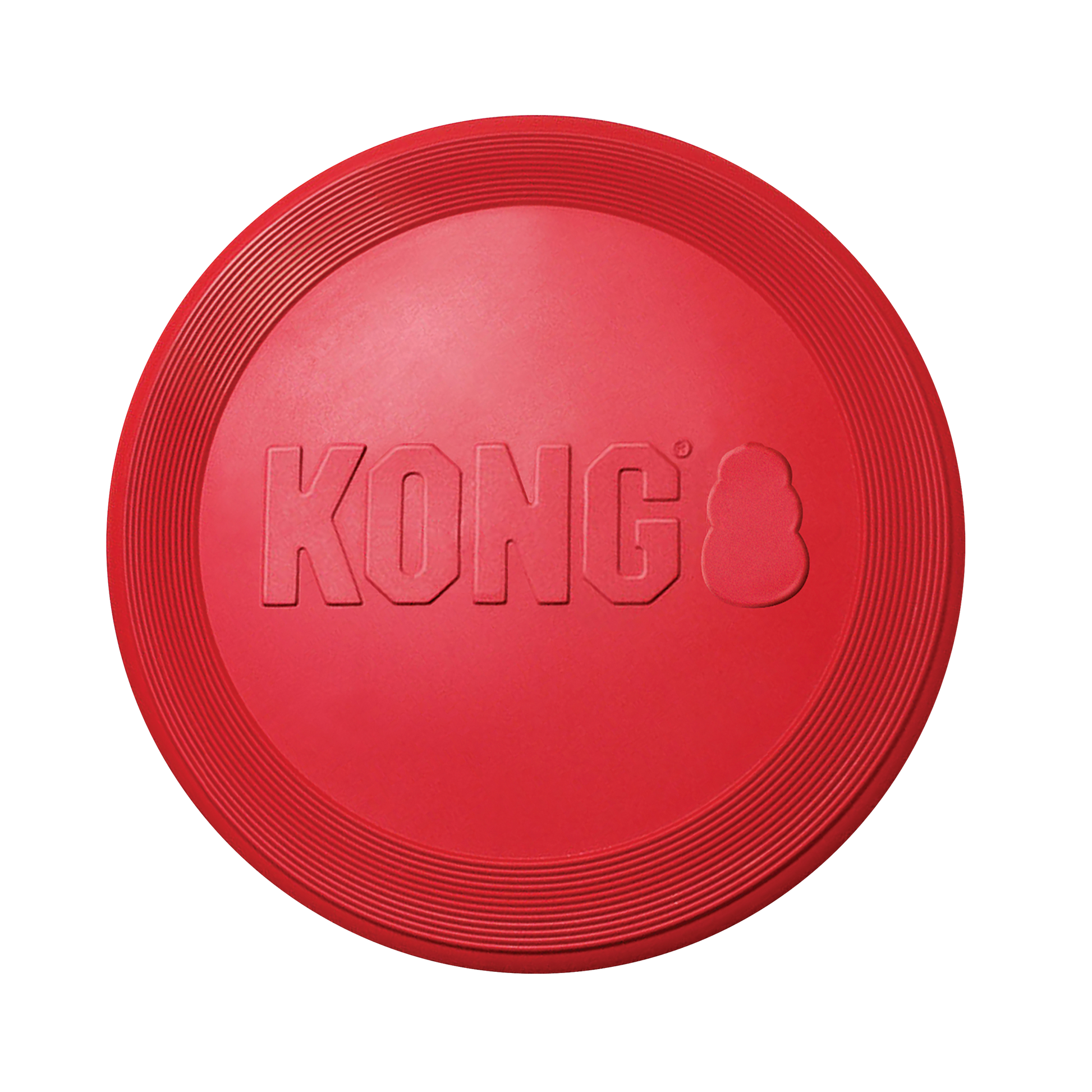 KONG Red Rubber Flyer Fetch Dog Toy Durable Play - main product image