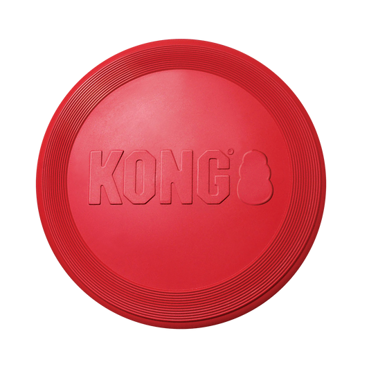 KONG Red Rubber Flyer Fetch Dog Toy Durable Play - main product image