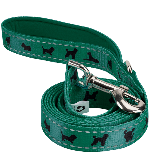 Dog Leash EcoBark Forest Green Leash- Padded Comfort Grip - main product image for dog leash