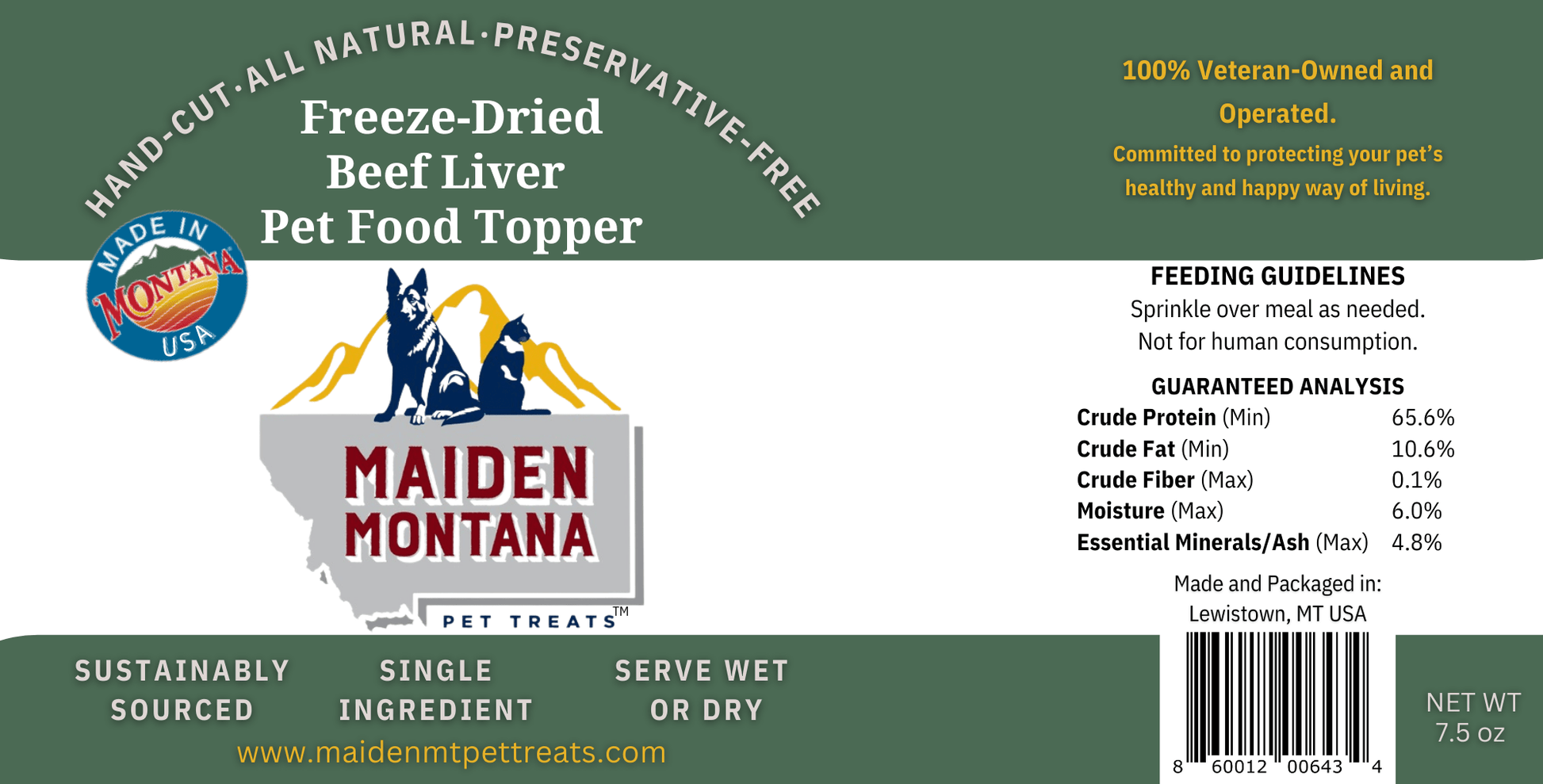 Freeze Dried Beef Liver Best Pet Food Topper 7 5 Pet Treats - gallery image 6