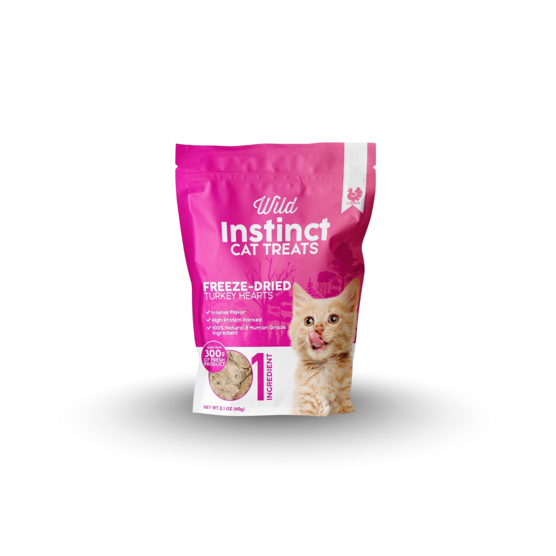 Freeze-Dried Turkey Hearts for Cats - main product image