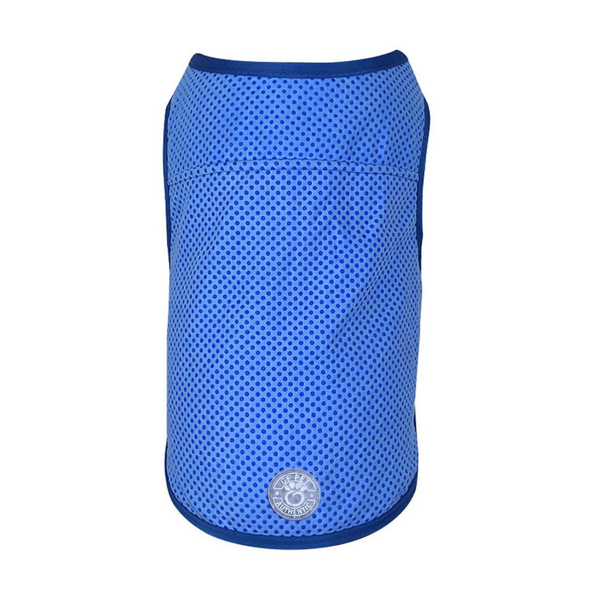 Elasto Fit Ice Vest Blue Dog Apparel Premium Pet Supply - detail view