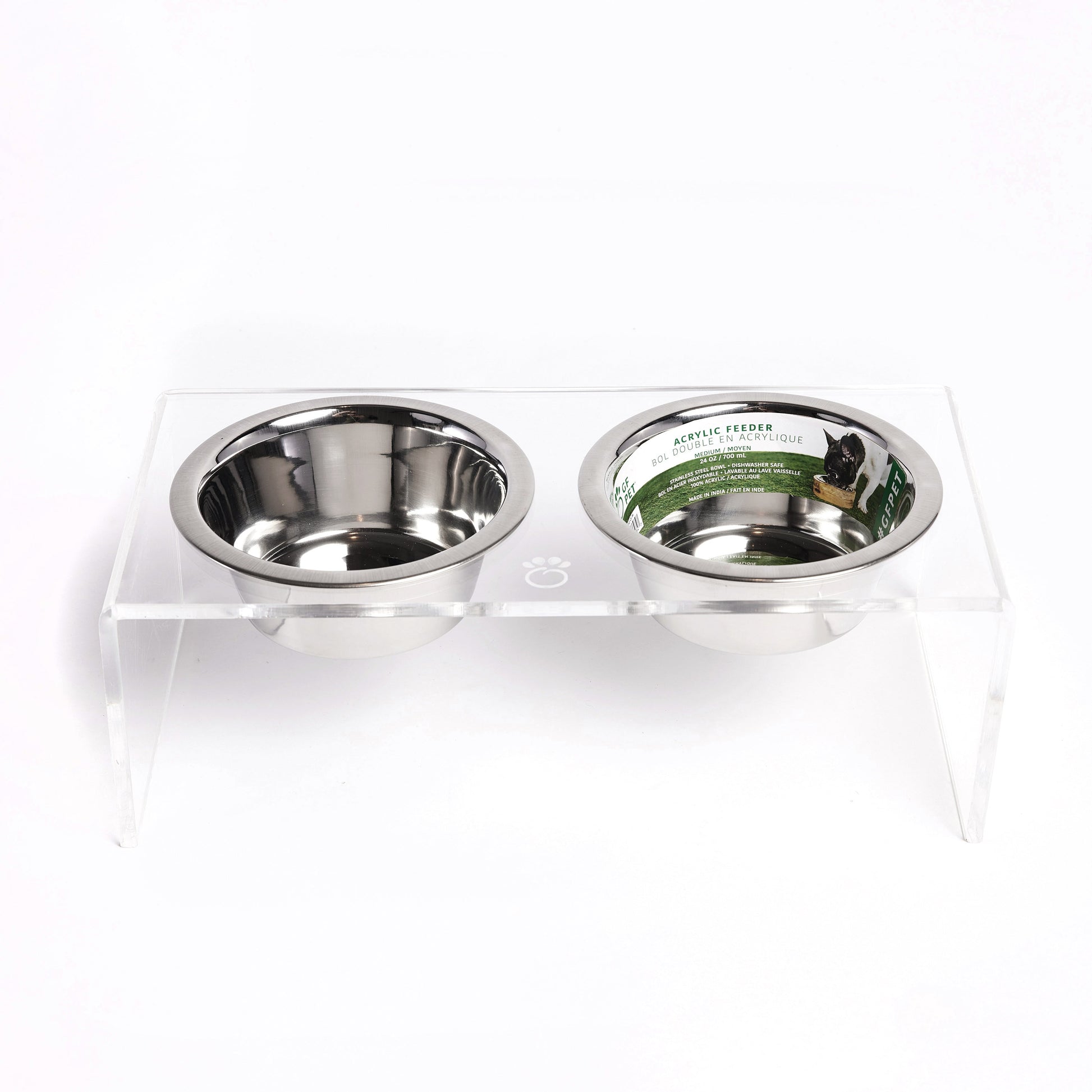 Pet Feeder Bowl Stand Adjustable Classic Daily Dining Premiu - main product image