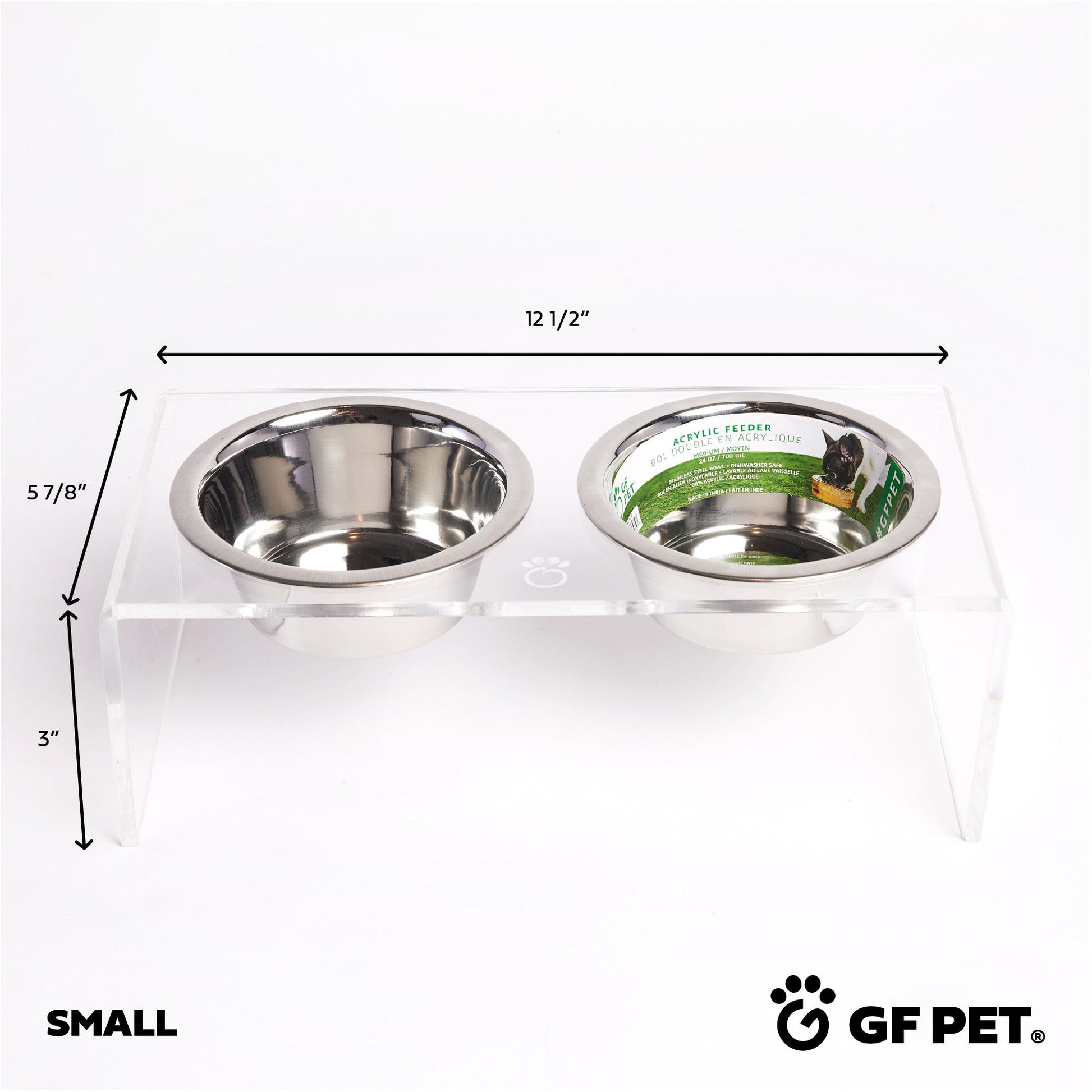 Pet Feeder Bowl Stand Adjustable Classic Daily Dining Premiu - gallery image 5