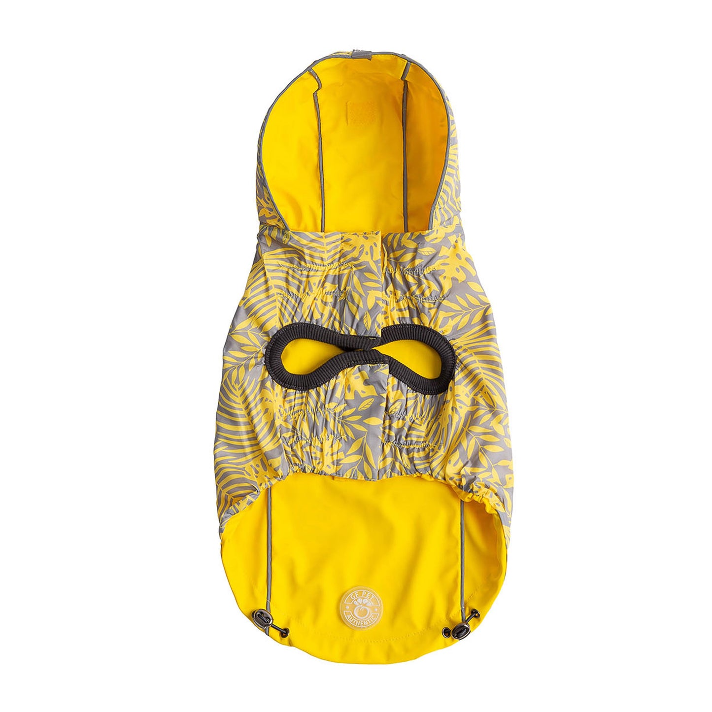 Reversible Elasto Fit Raincoat Yellow Dog Apparel Premium - close up view