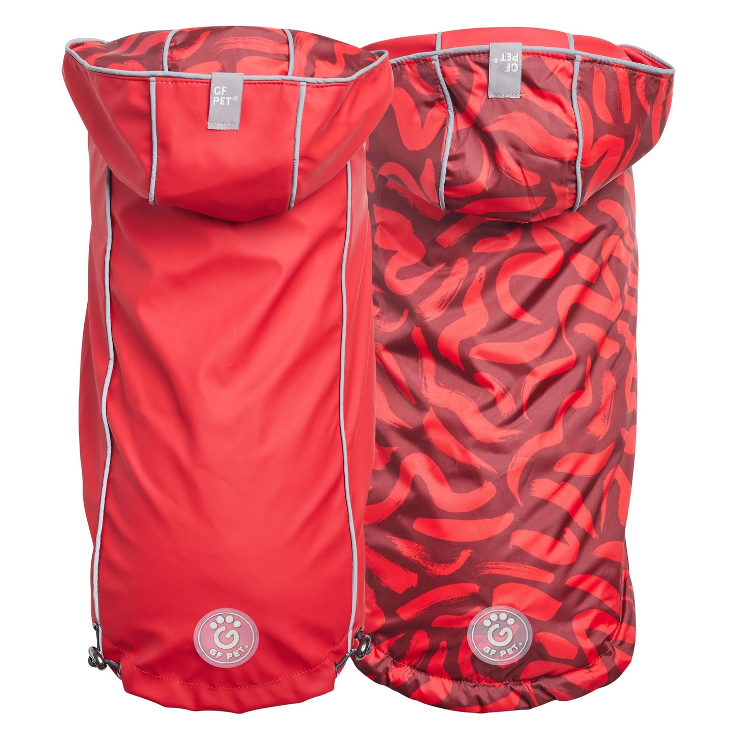 Reversible Elasto Fit Raincoat Red Red Dog Raincoats Premium - main product image