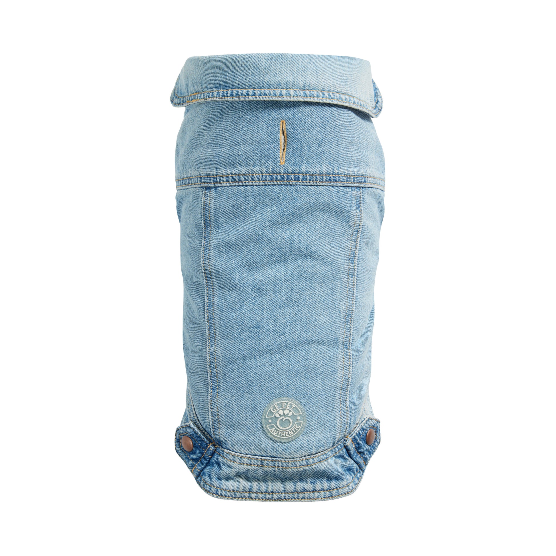 Denim Jacket Light Wash Dog Apparel Premium Pet Supply - main product image