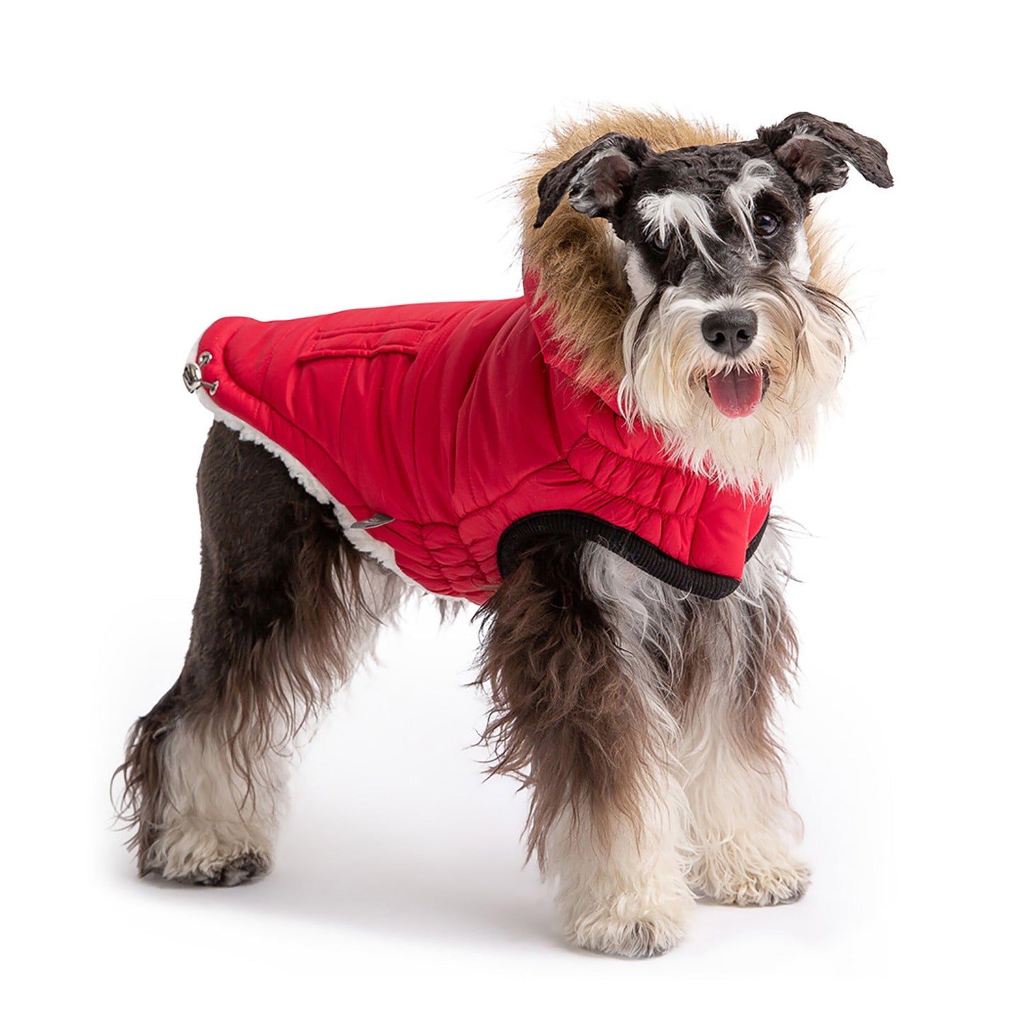 Urban Parka Red Dog Apparel Premium Pet Supply Premium - detail view