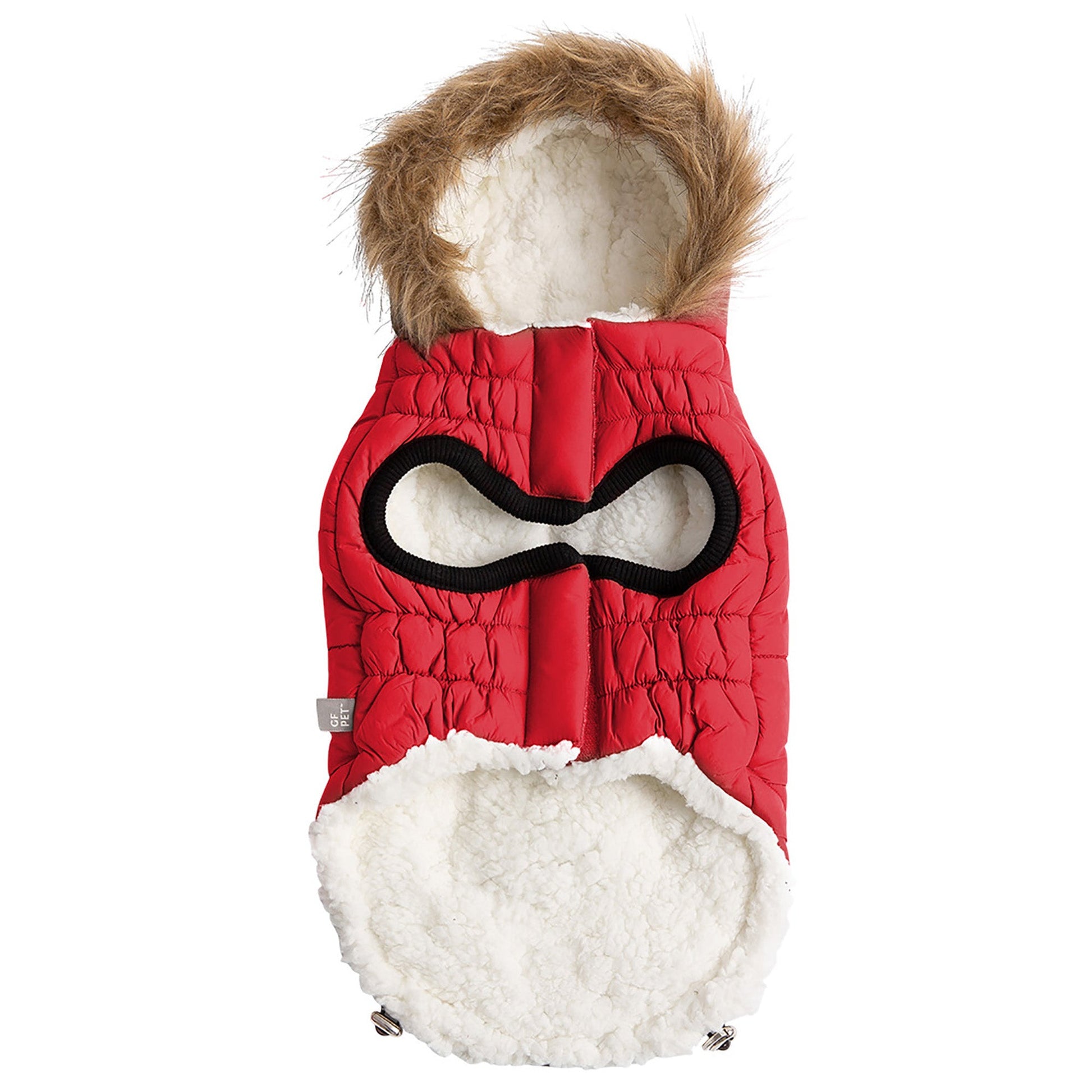 Urban Parka Red Dog Apparel Premium Pet Supply Premium - close up view