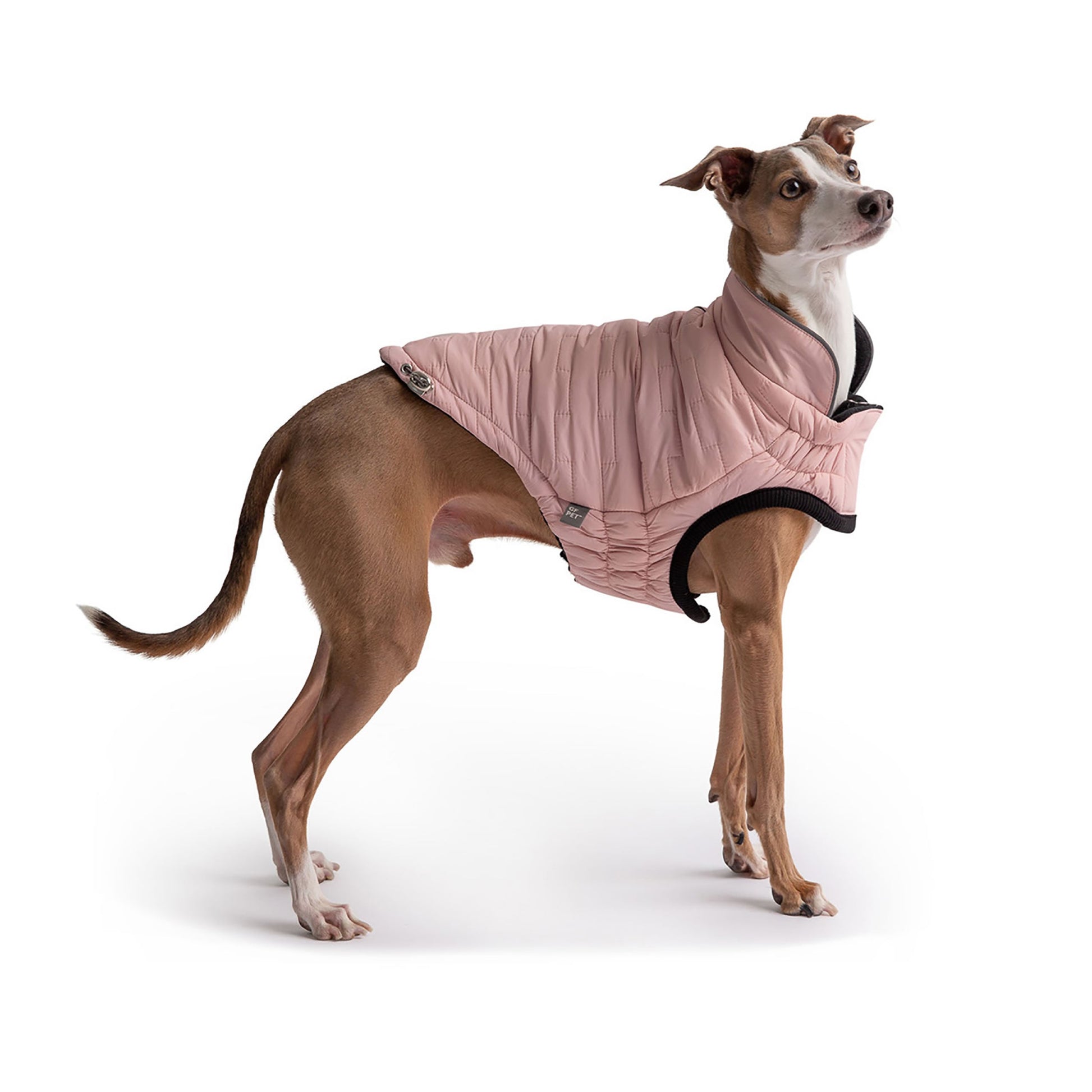 Reversible Chalet Jacket Pink Dog Jackets Premium Pet Supply - detail view
