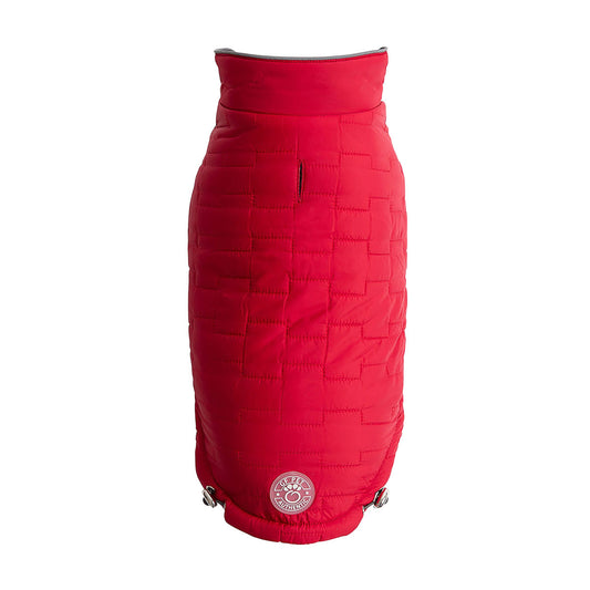 Reversible Chalet Jacket Red Dog Apparel Premium Pet Supply - main product image
