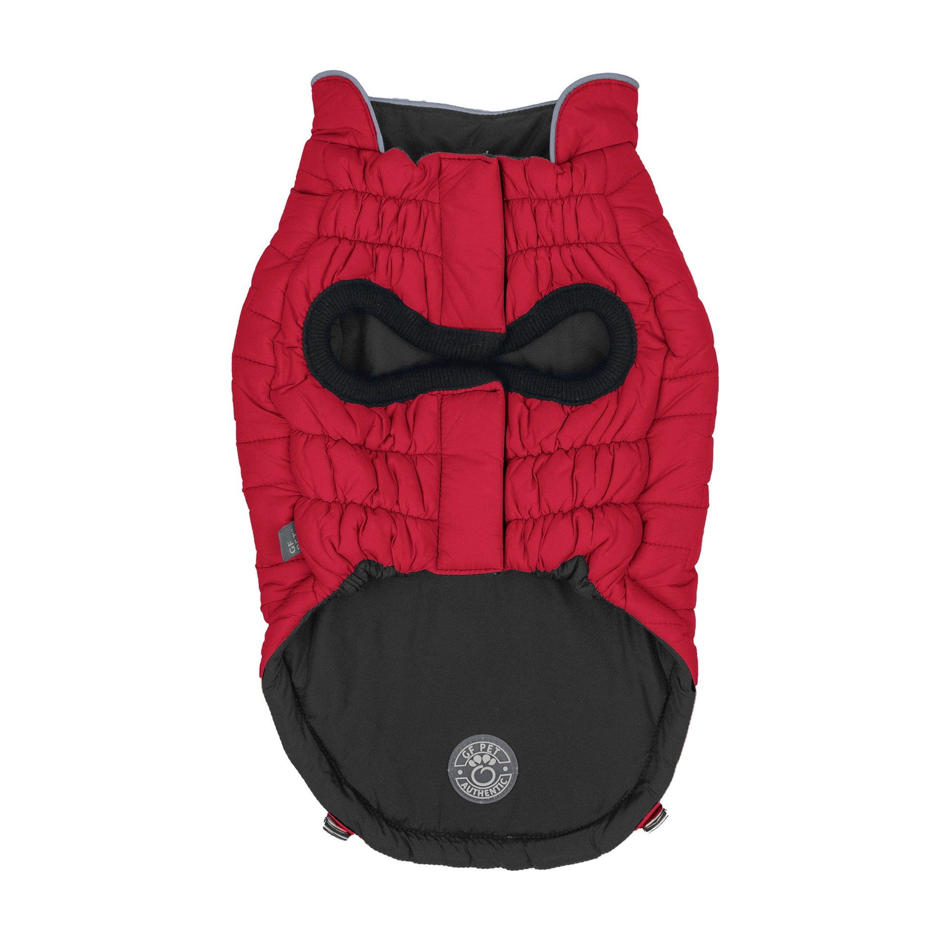 Reversible Chalet Jacket Red Dog Apparel Premium Pet Supply - detail view