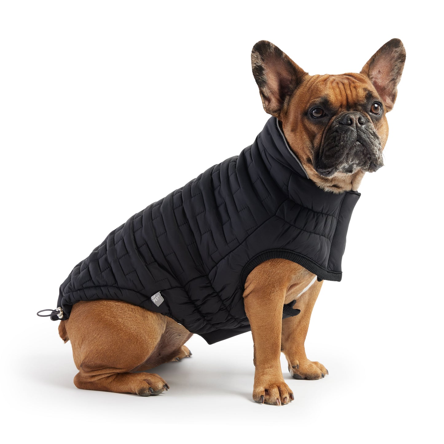 Reversible Chalet Jacket Black Dog Jackets Premium Pet - detail view