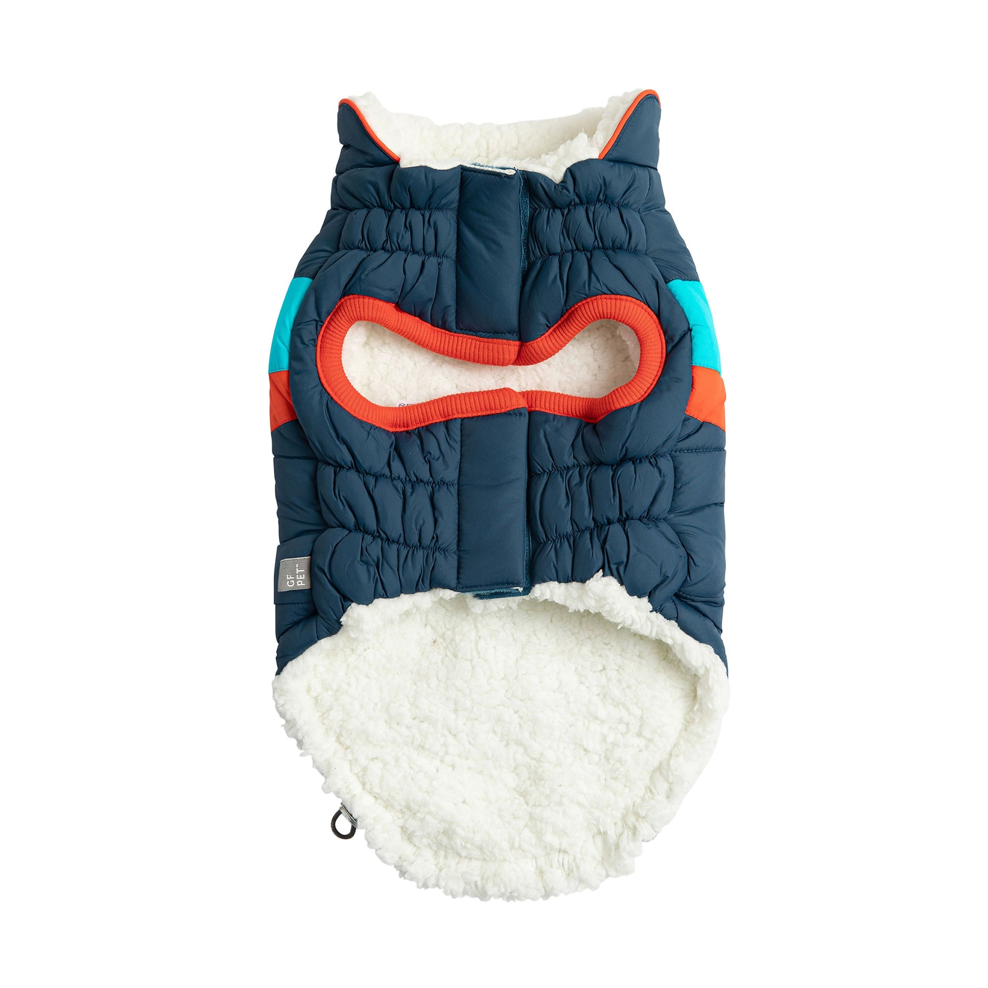 Alpine Puffer Dark Blue Dog Apparel Premium Pet Supply - lifestyle view