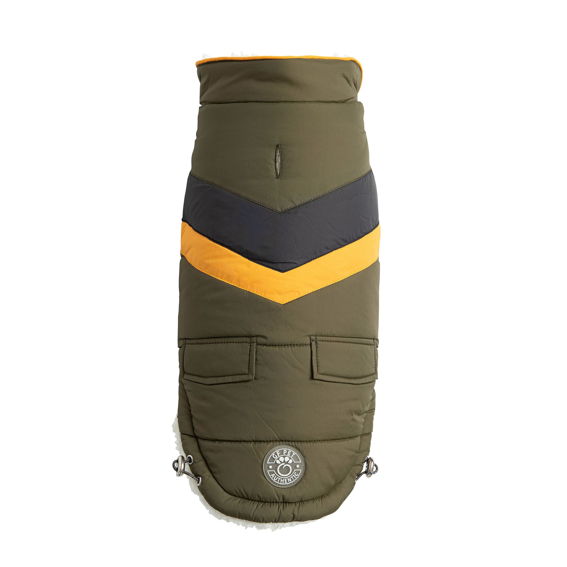 Alpine Puffer - Dark Khaki - main product view | Dog Jackets at Purrfect Pet Kingdom