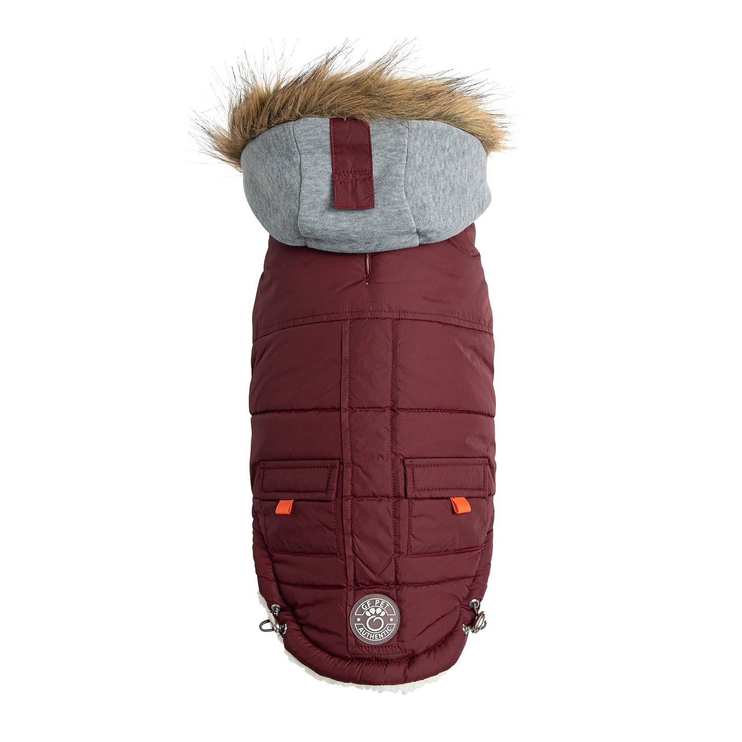 Winter Sailor Parka Burgundy Dog Jackets Premium Pet Supply - main product image