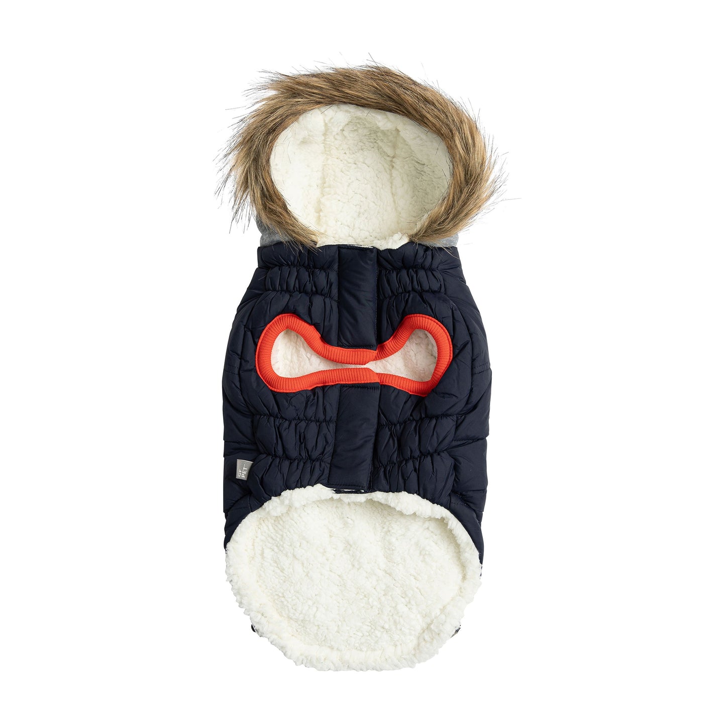 Winter Sailor Parka Navy Dog Jackets Premium Pet Supply - lifestyle view