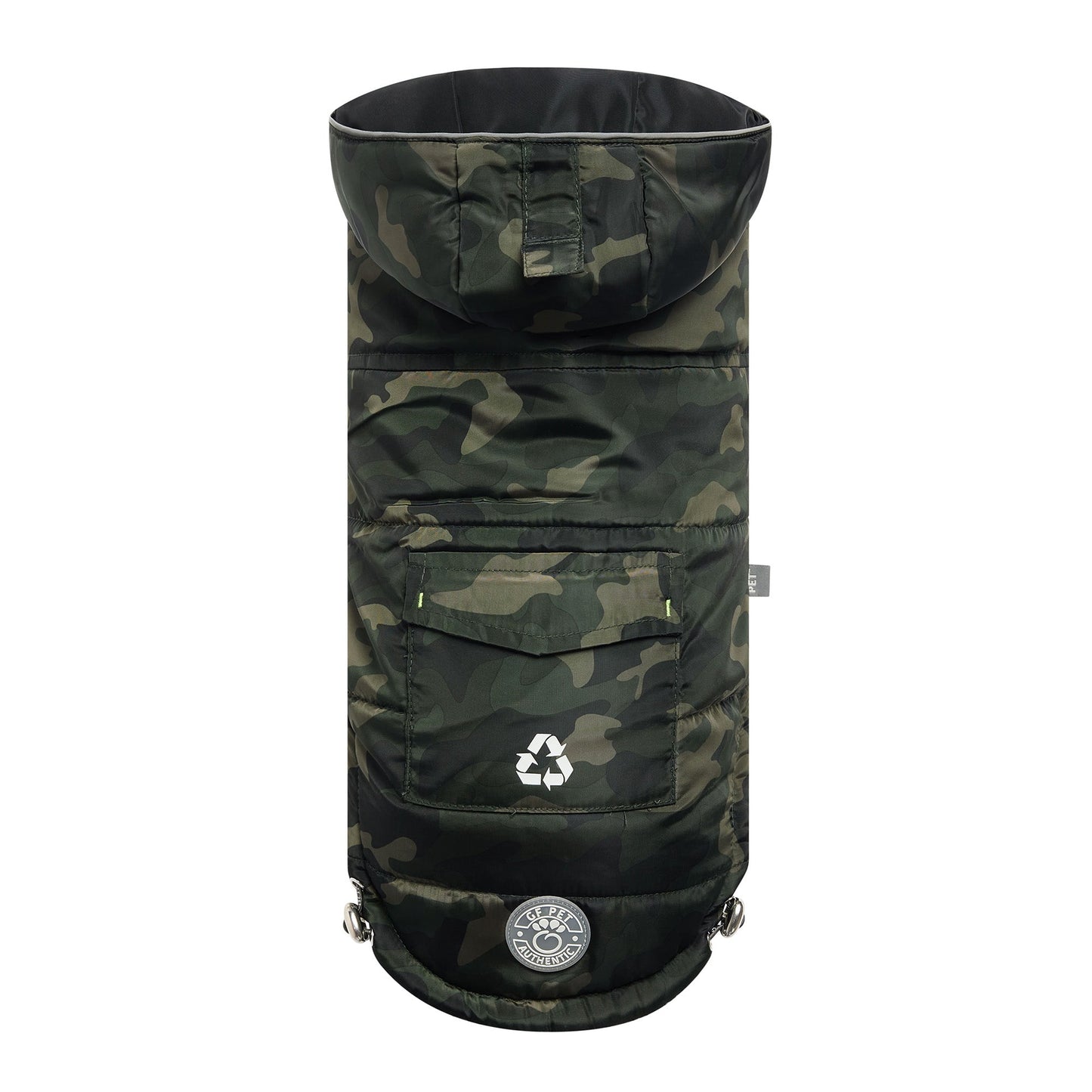 Recycled Parka Camouflage Dog Jackets Premium Pet Supply - main product image