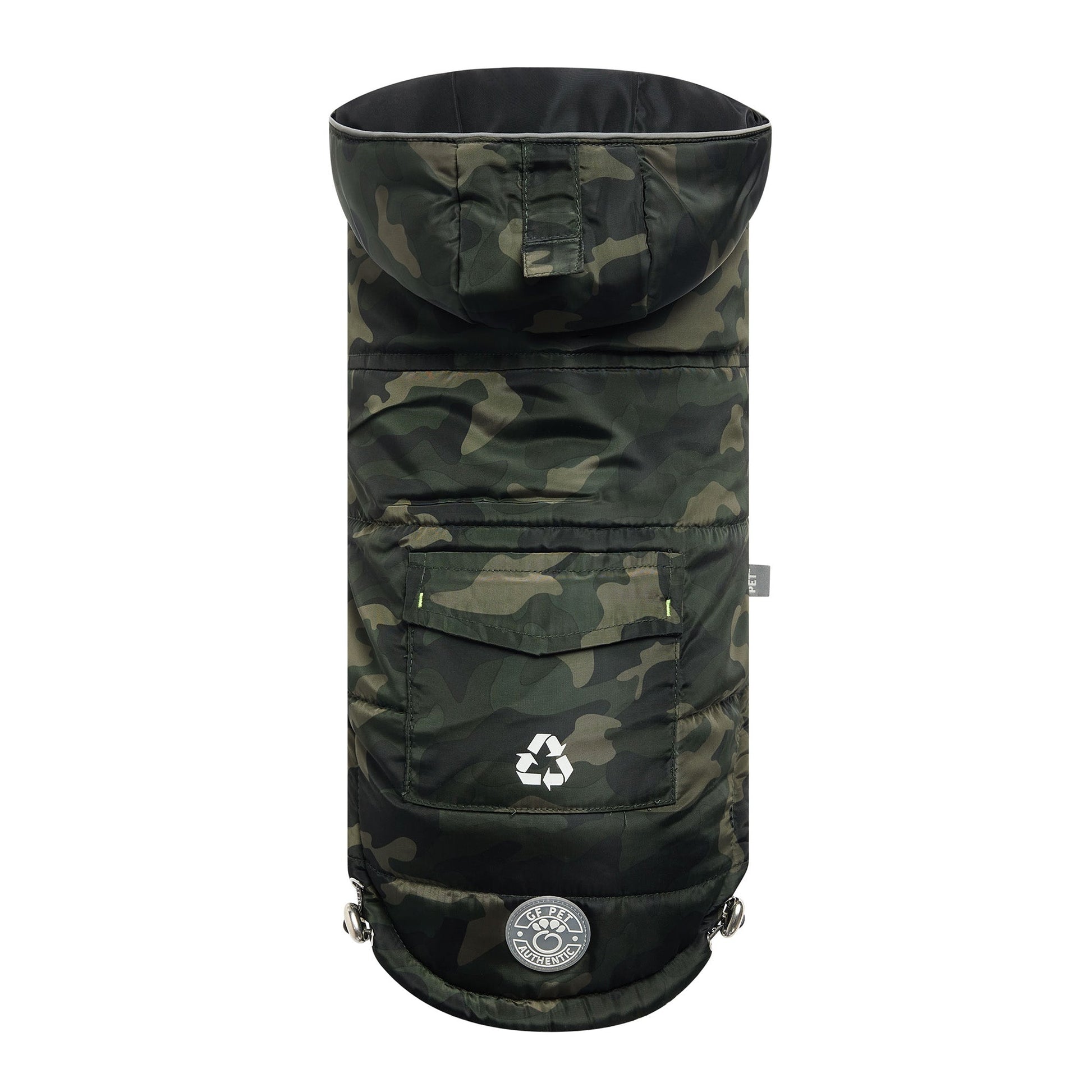 Recycled Parka Camouflage Dog Jackets Premium Pet Supply - main product image