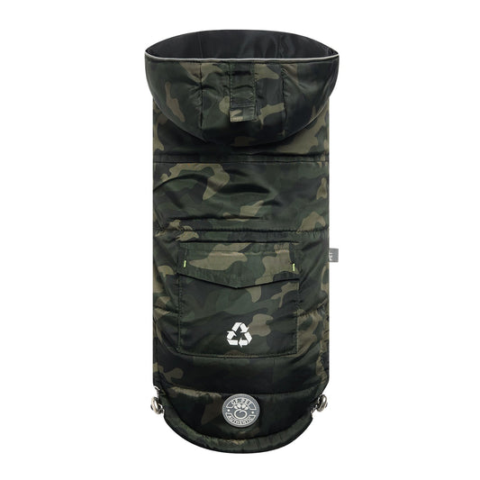 Recycled Parka Camouflage Dog Jackets Premium Pet Supply - main product image