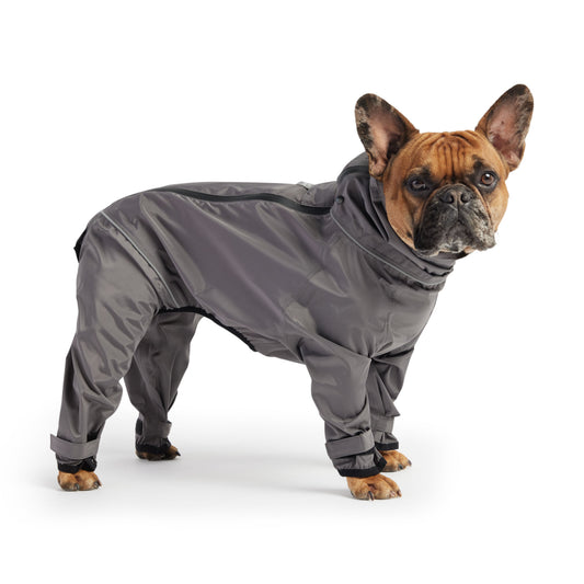 Splash Suit Charcoal Dog Raincoats Premium Pet Supply - main product image