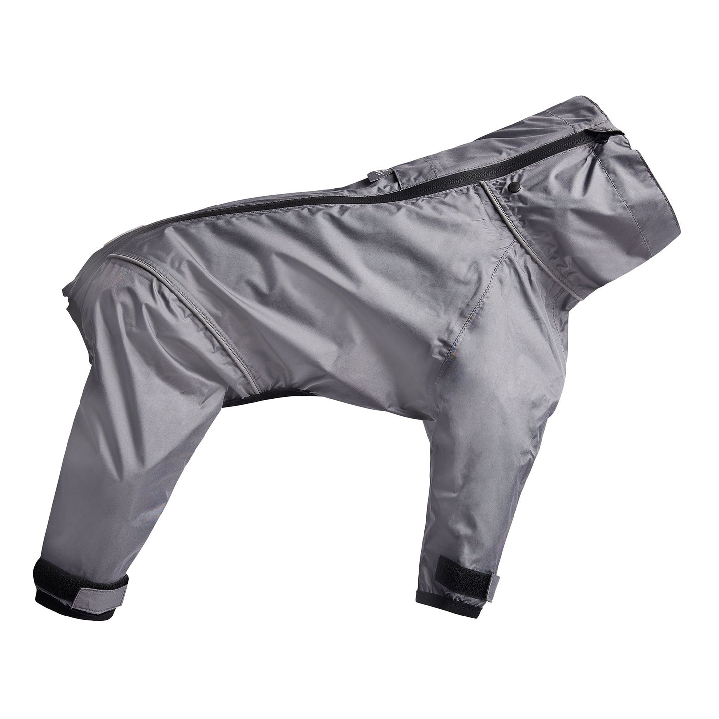 Splash Suit Charcoal Dog Raincoats Premium Pet Supply - detail view