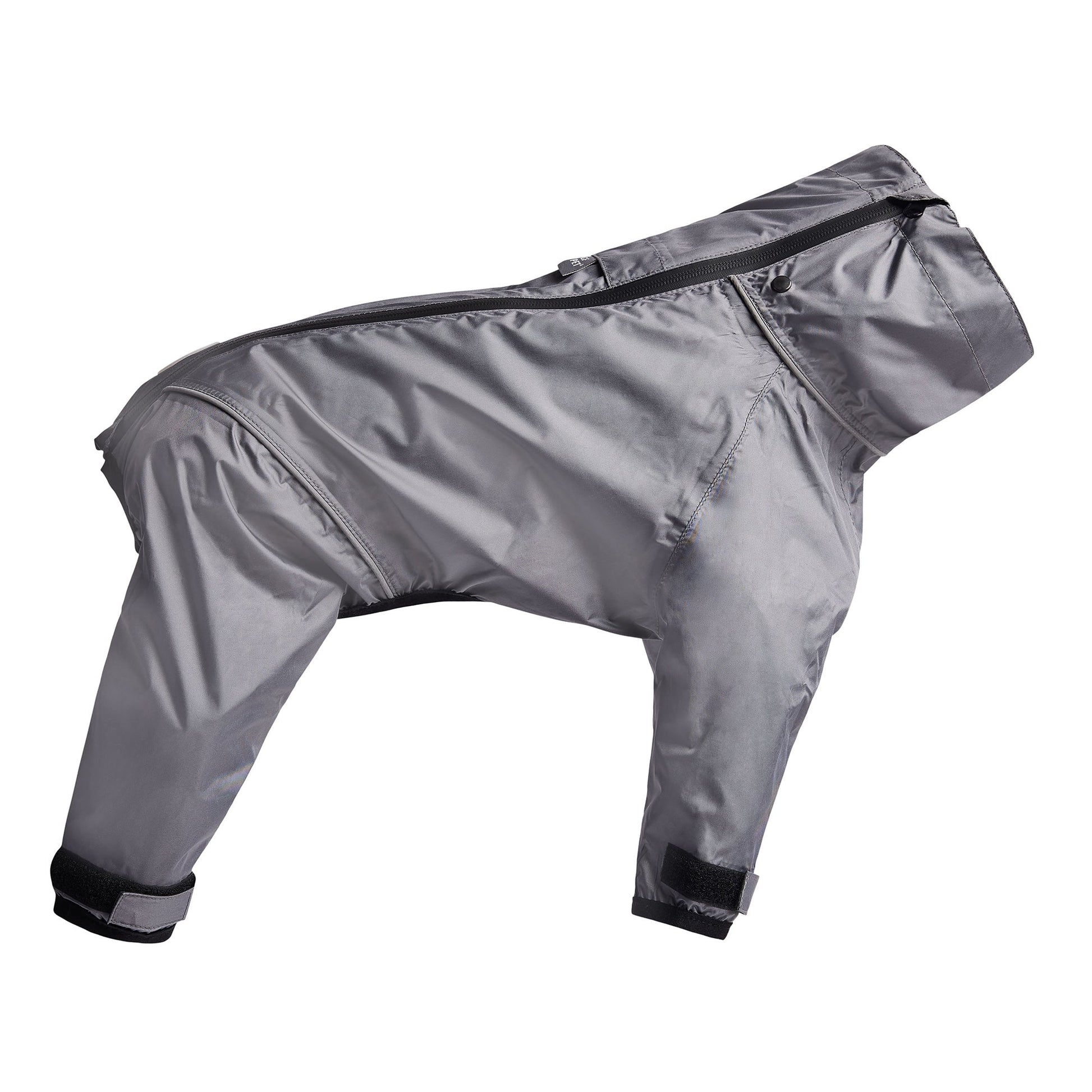 Splash Suit Charcoal Dog Raincoats Premium Pet Supply - detail view