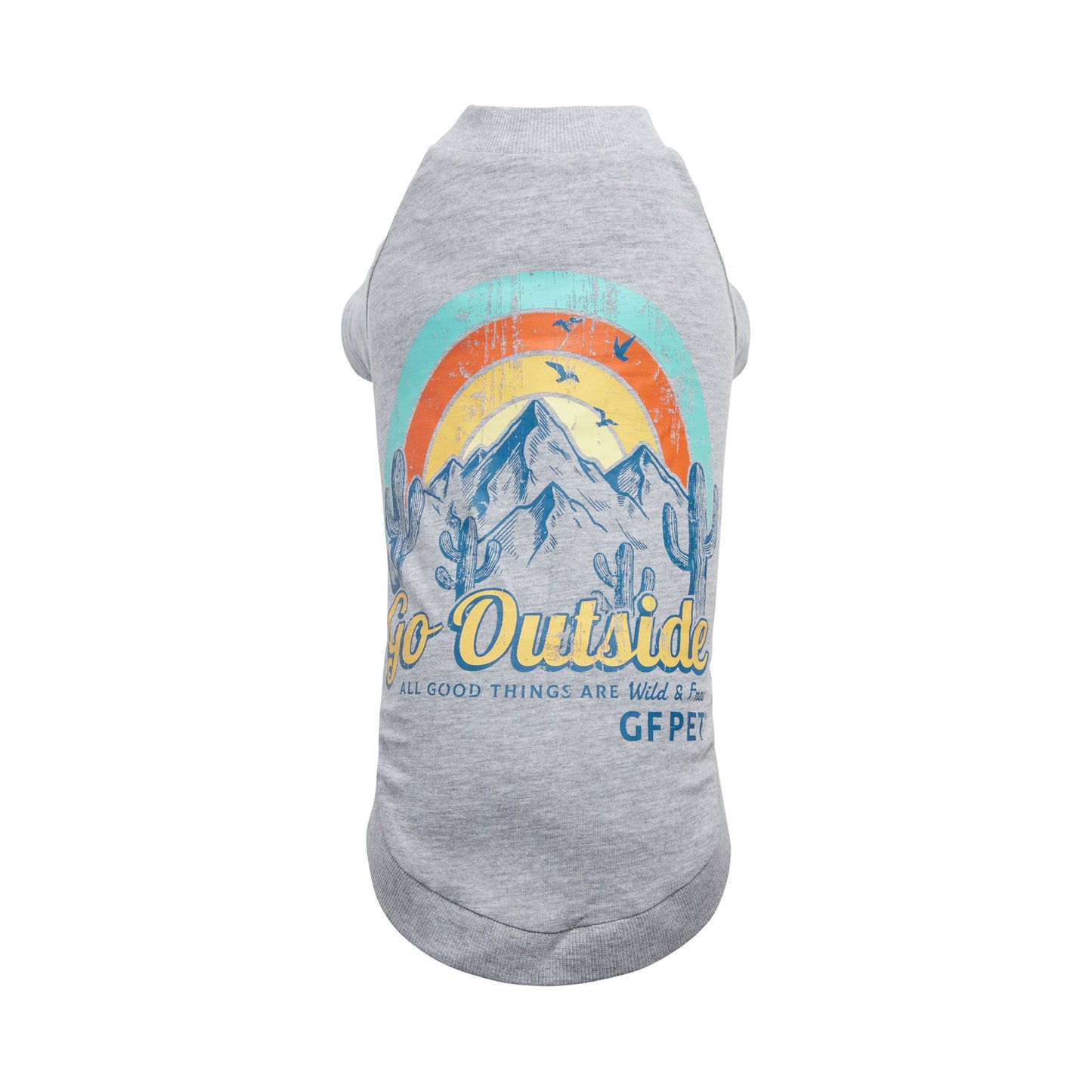 Graphic Tee Grey Dog Shirts Premium Pet Supply Premium - main product image