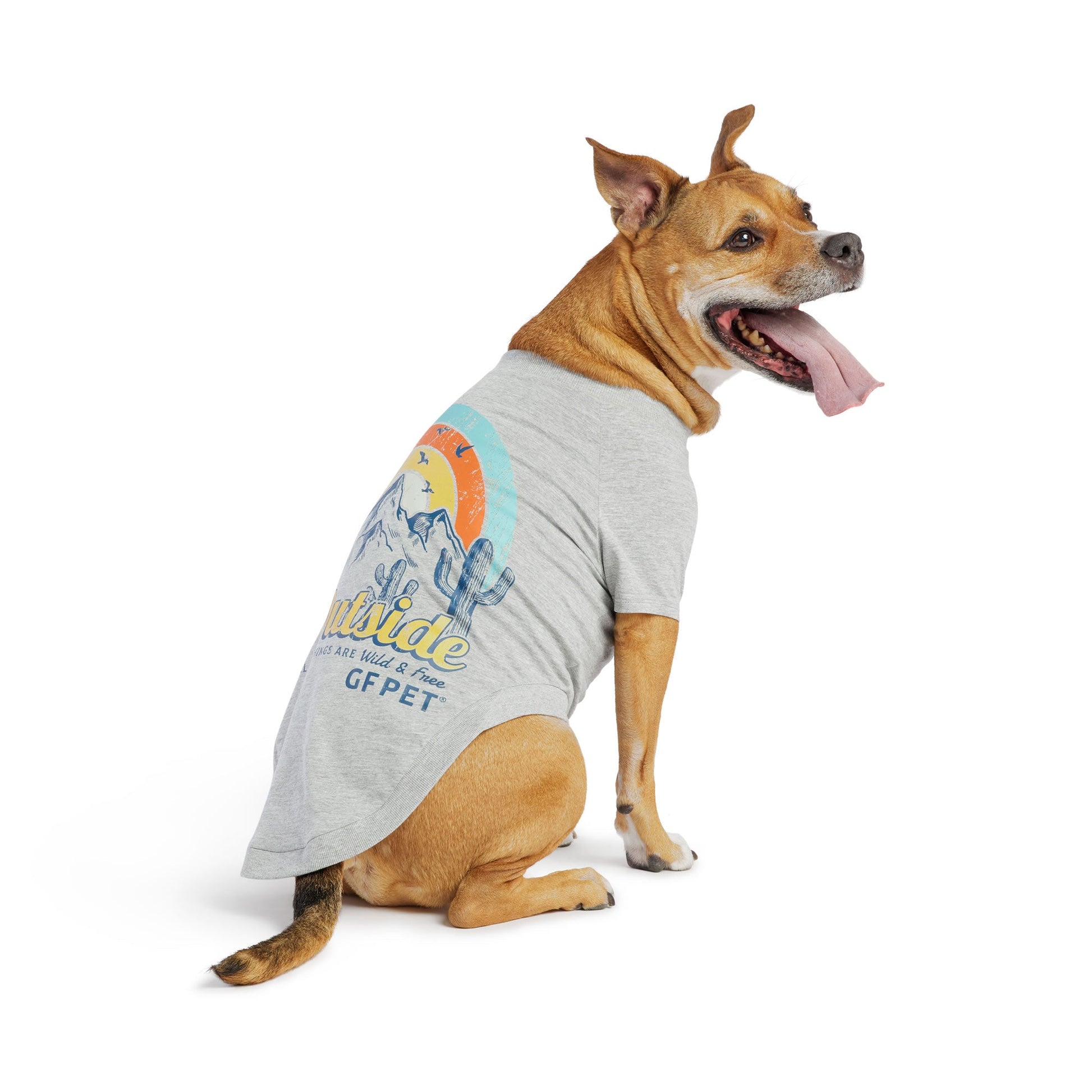 Graphic Tee Grey Dog Shirts Premium Pet Supply Premium - detail view