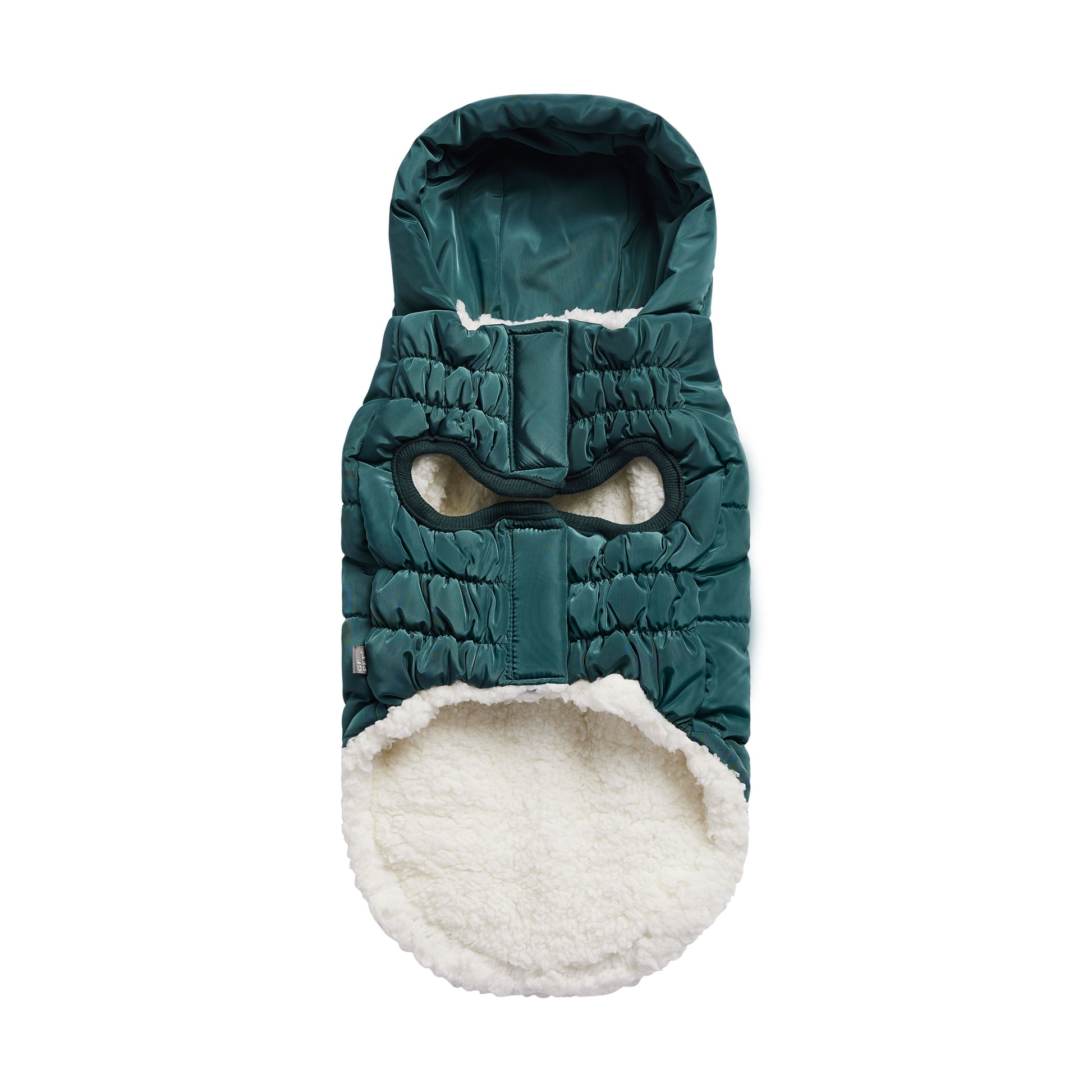 The Puff Parka Teal Dog Apparel Premium Pet Supply Premium - lifestyle view