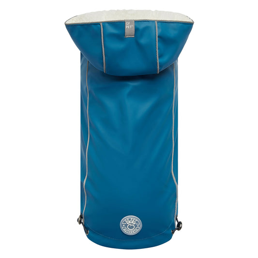 Insulated Raincoat Dark Blue Dog Apparel Premium Pet Supply - main product image