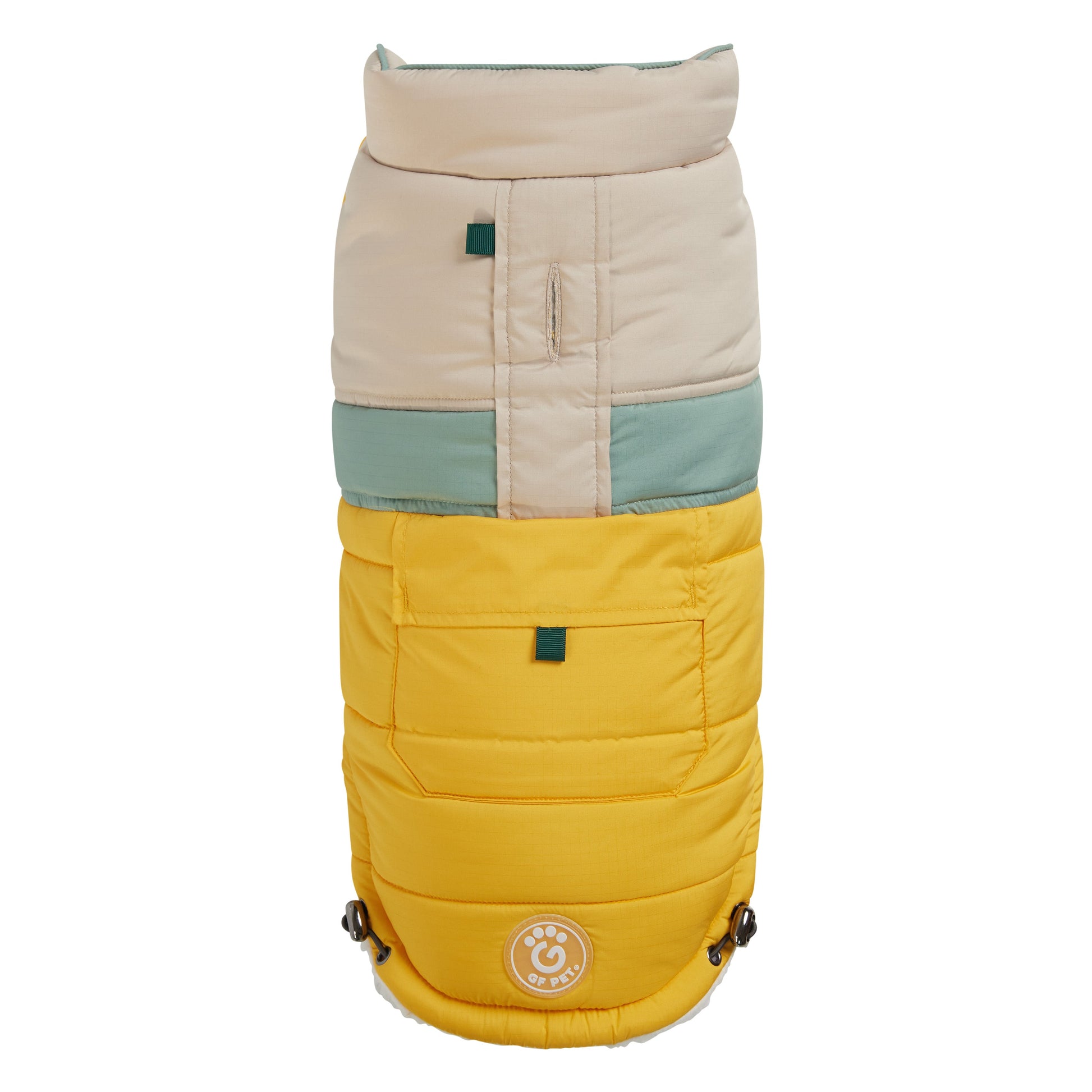 Camplife Puffer Yellow Dog Apparel Premium Pet Supply - main product image
