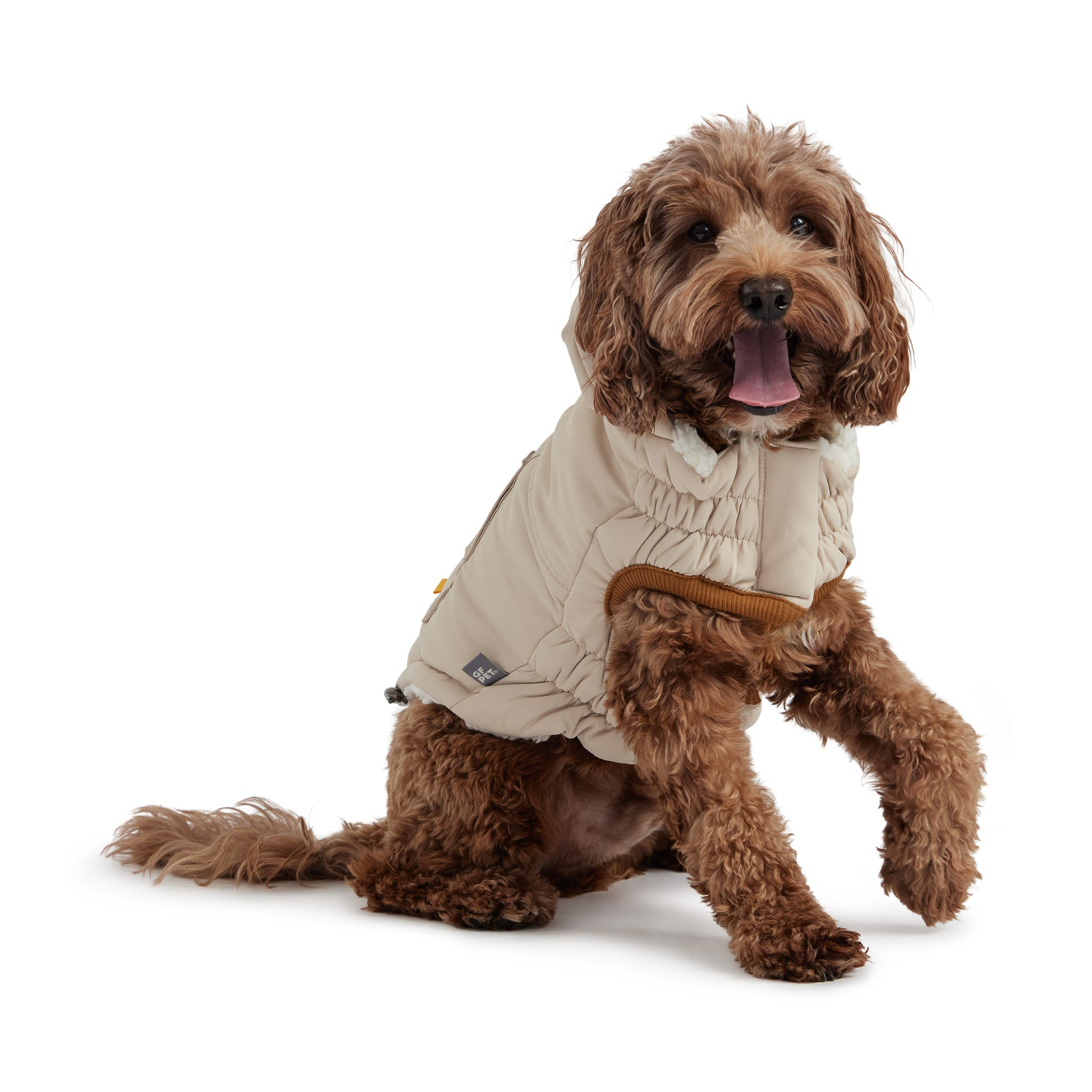 Arctic Parka - Sand - detail view | Pet Supplies at Purrfect Pet Kingdom for Dogs and Cats