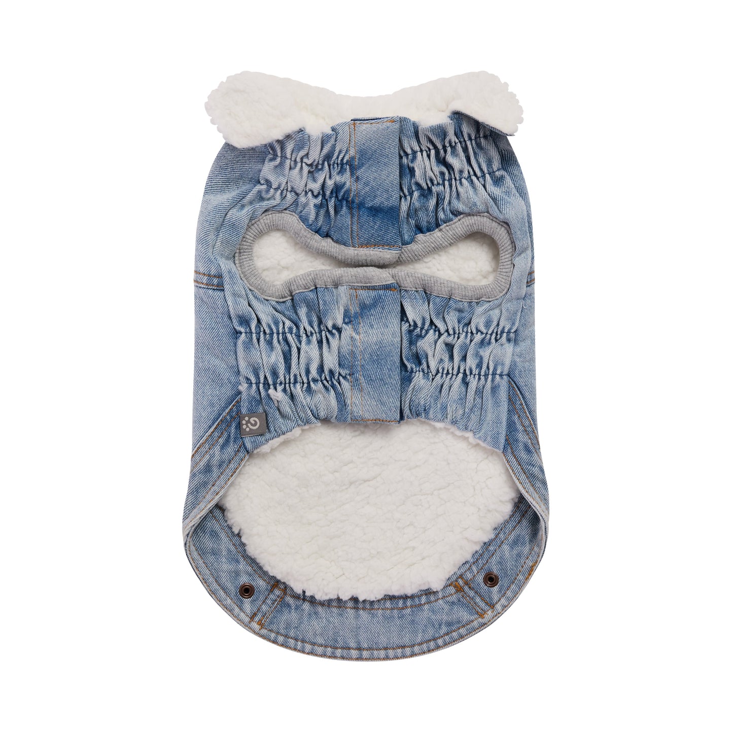 Northside Denim Jacket Light Wash Dog Jackets Premium Pet - lifestyle view
