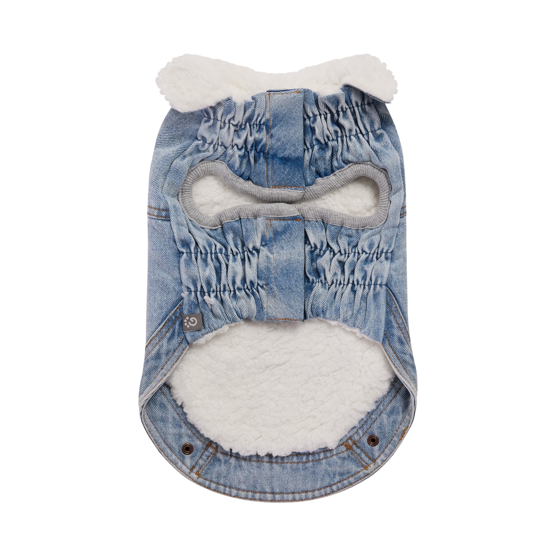 Northside Denim Jacket Light Wash Dog Jackets Premium Pet - lifestyle view
