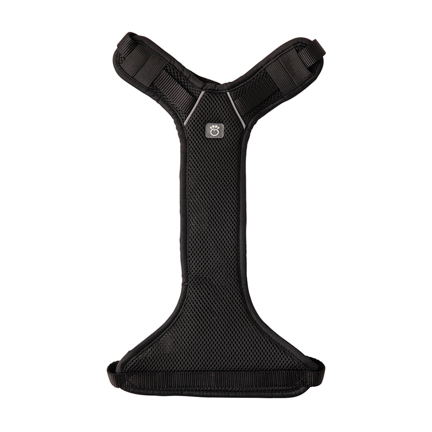 Dog Harness Travel Walking Vest Adjustable Black Comfort - detail view