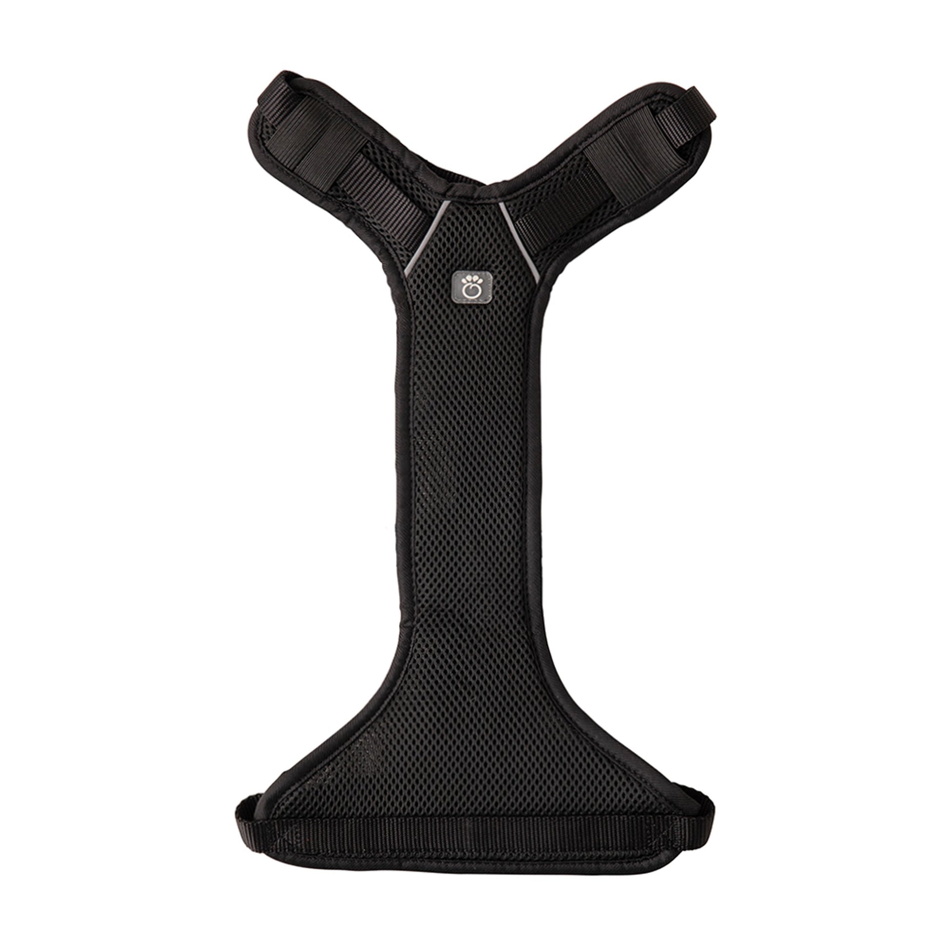 Dog Harness Travel Walking Vest Adjustable Black Comfort - detail view