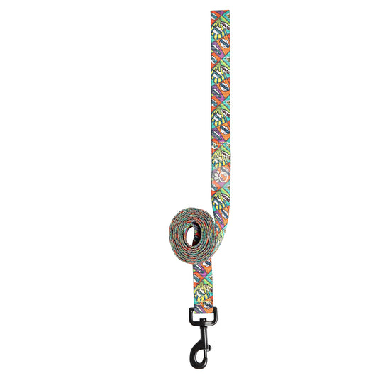 Printed Leash Comic Book Adjustable Dog Walking Gear Premium - detail view