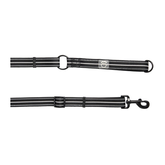 Reflective Leash Eezy 6 Black Adjustable Dog Walking Gear - main product image