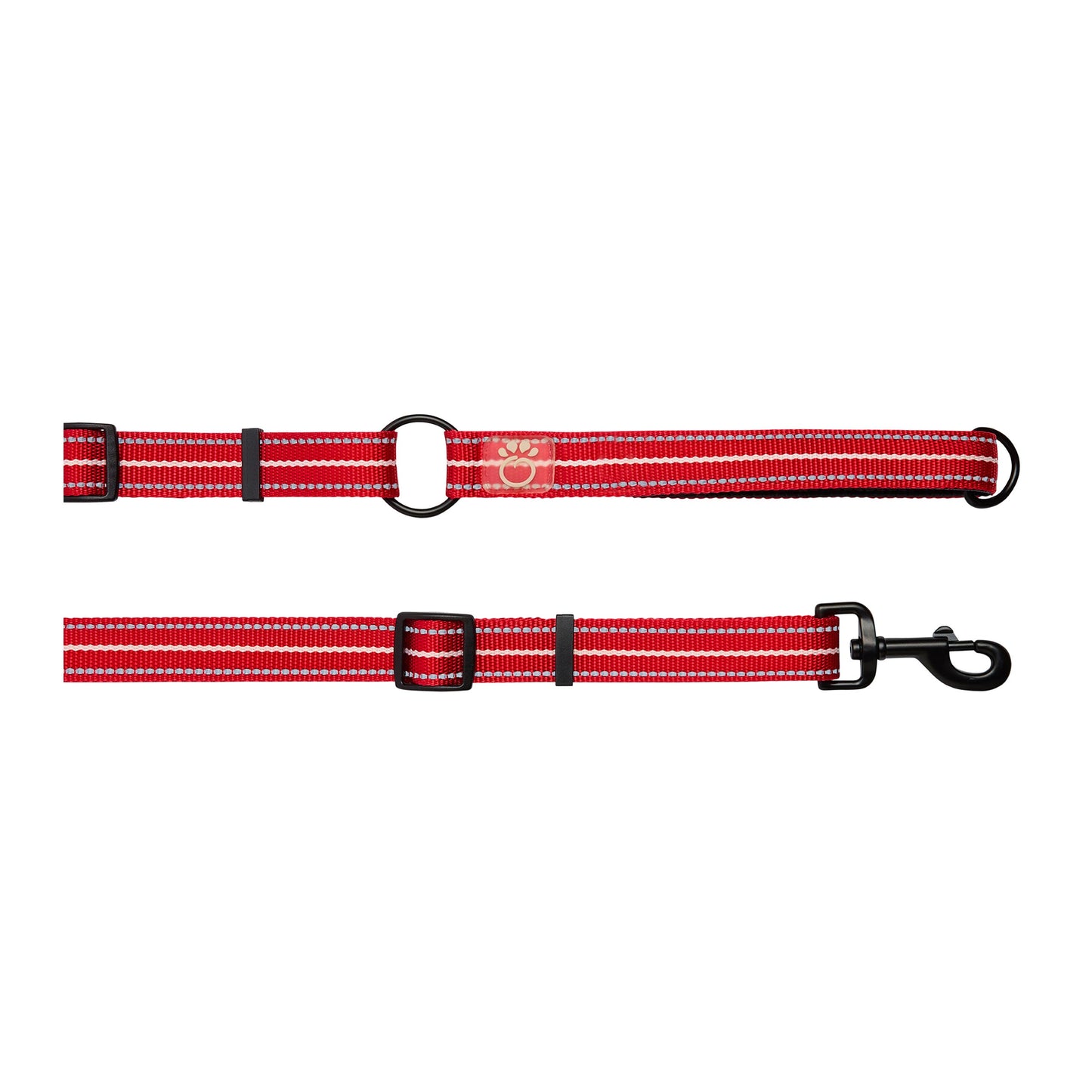 Reflective Leash Eezy 6 Red Adjustable Dog Walking Gear - main product image