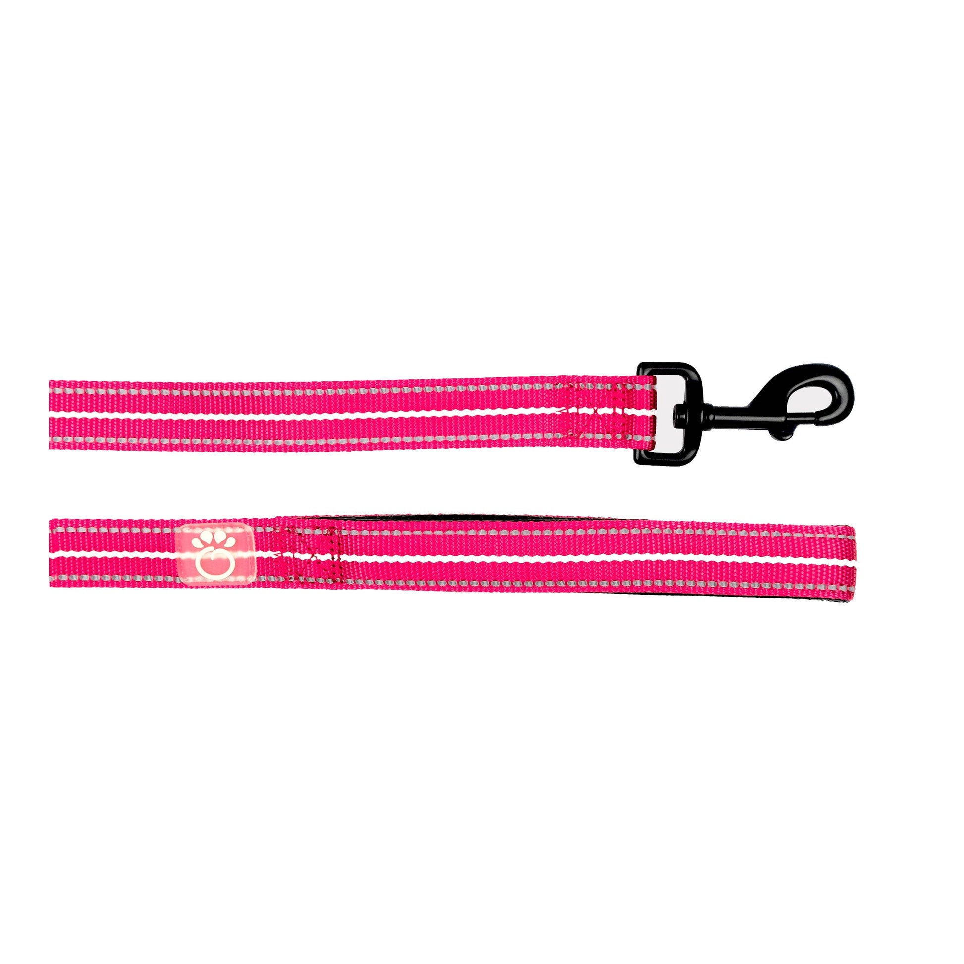 Reflective Leash Neon Pink Adjustable Dog Walking Gear - main product image