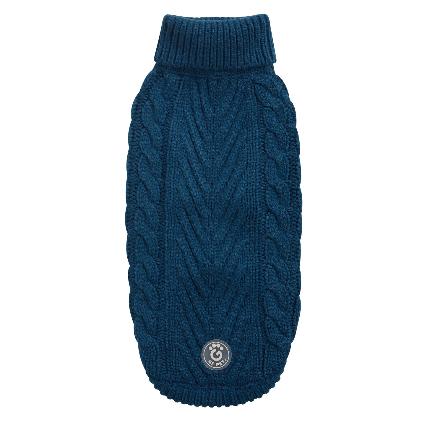 Chalet Sweater Dark Teal Dog Sweaters Premium Pet Supply - main product image