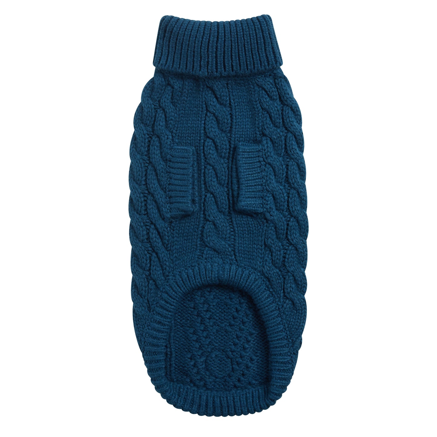 Chalet Sweater Dark Teal Dog Sweaters Premium Pet Supply - lifestyle view