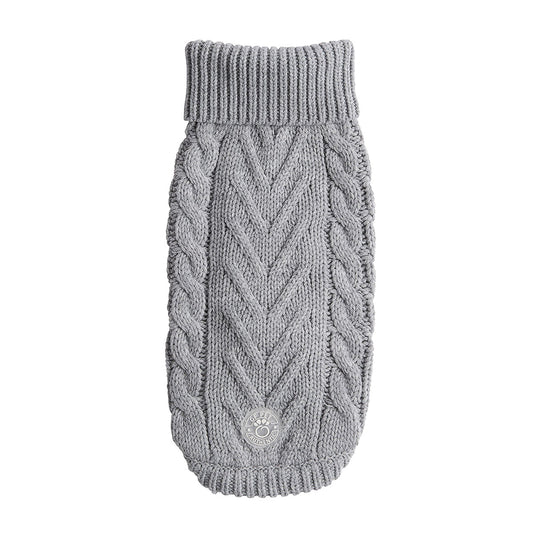 Chalet Sweater Grey Dog Sweaters Premium Pet Supply Premium - main product image
